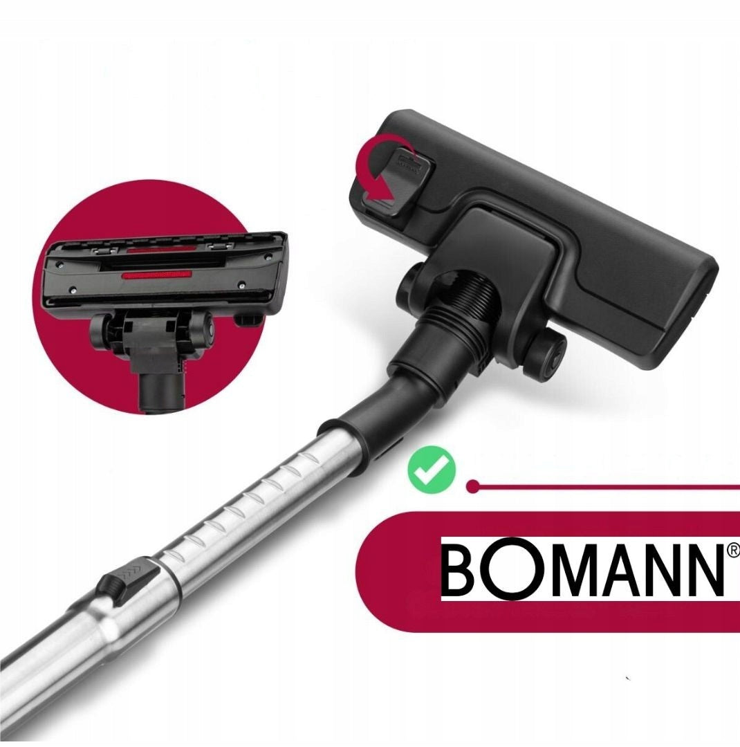 TRADITIONAL BAGGED VACUUM CLEANER WITH HEPA FILTER + TIPS BOMANN BS 9019 CB N Brand Bomann