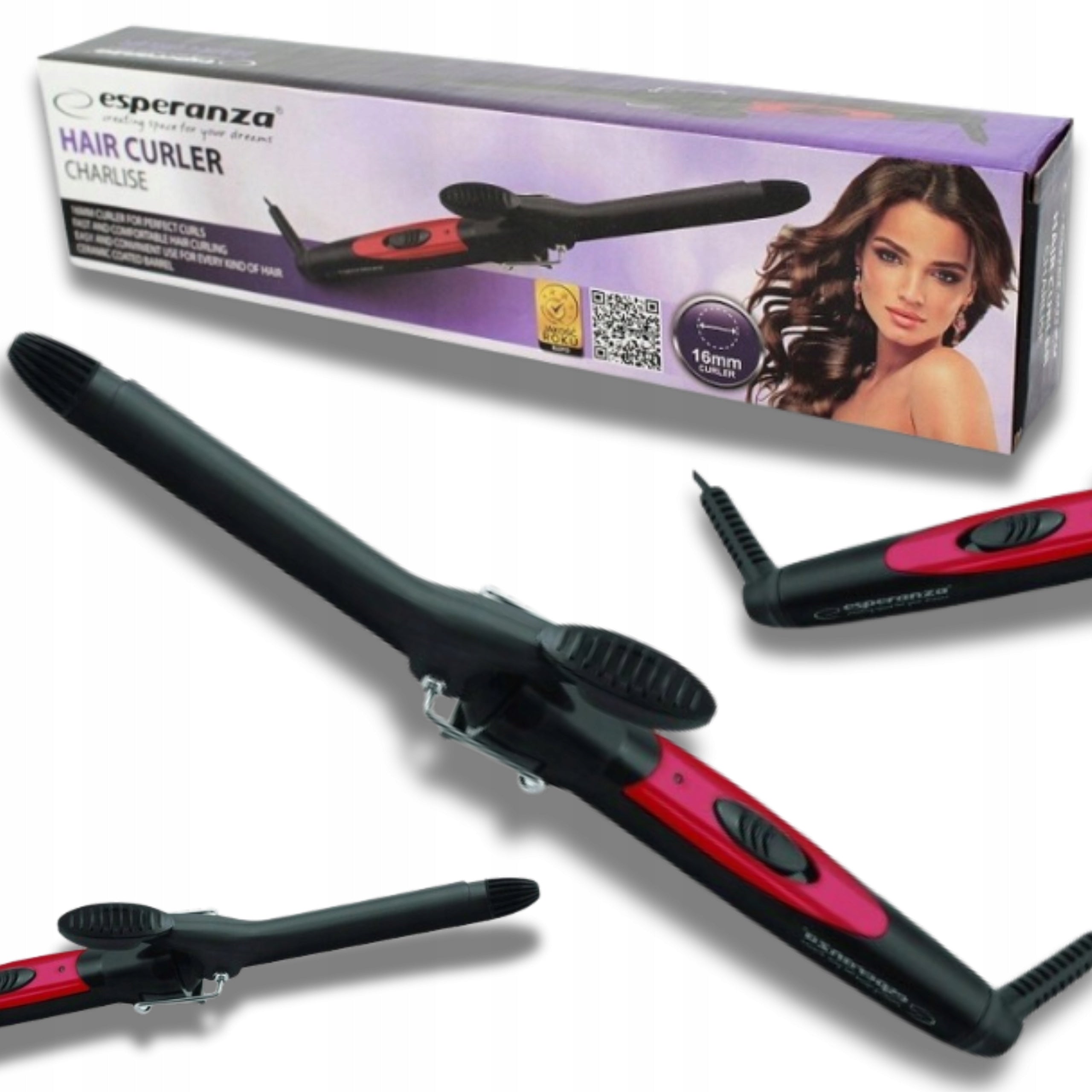 TRADITIONAL CERAMIC CURLING IRON FOR CURLING HAIR STRONG 16MM