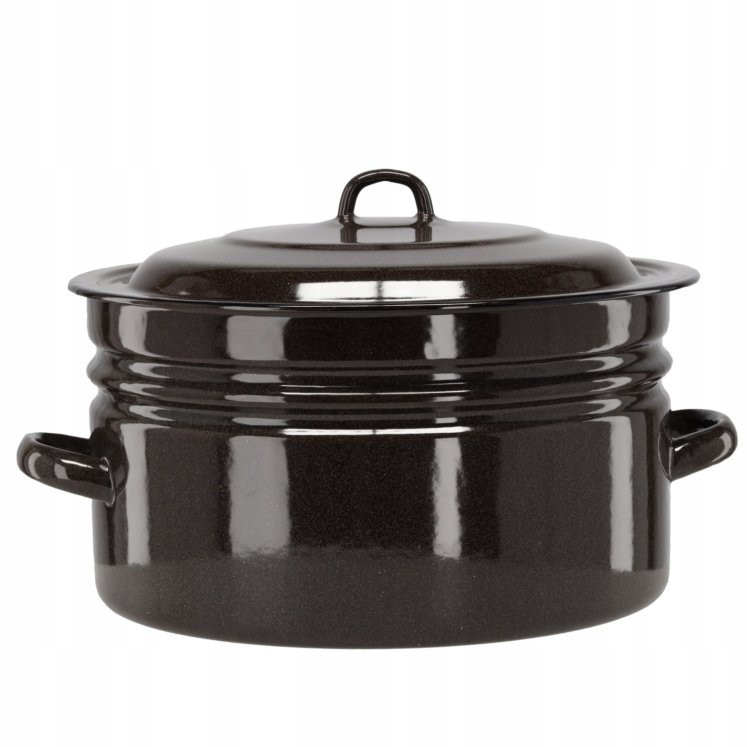 TRADITIONAL ENAMEL POT 25L FOR PASTEURIZATION OF SOUPS AND COMPOTES