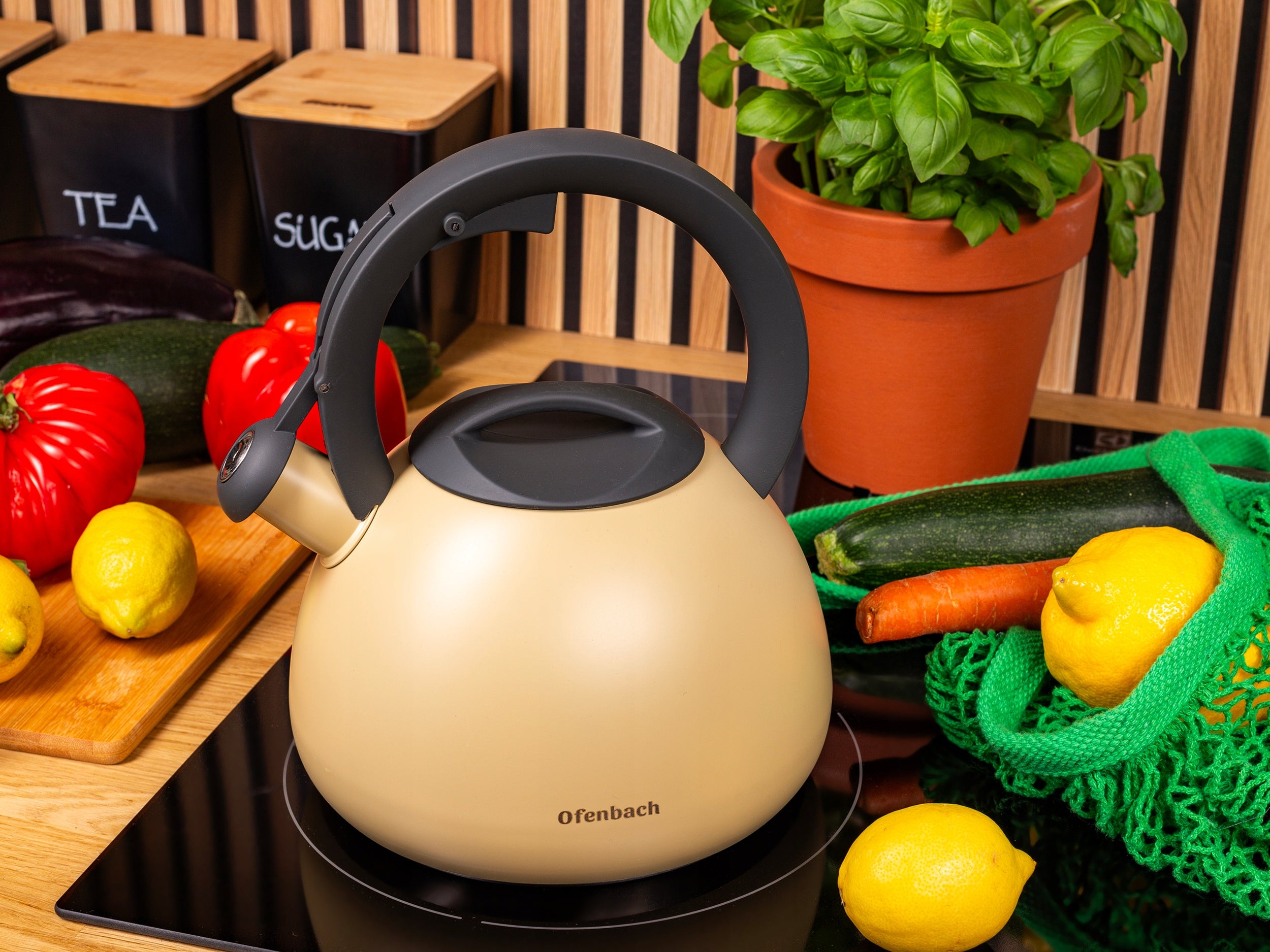 TRADITIONAL KETTLE WITH WHISTLE FOR GAS OFENBACH INDUCTION Manufacturer code NB100322