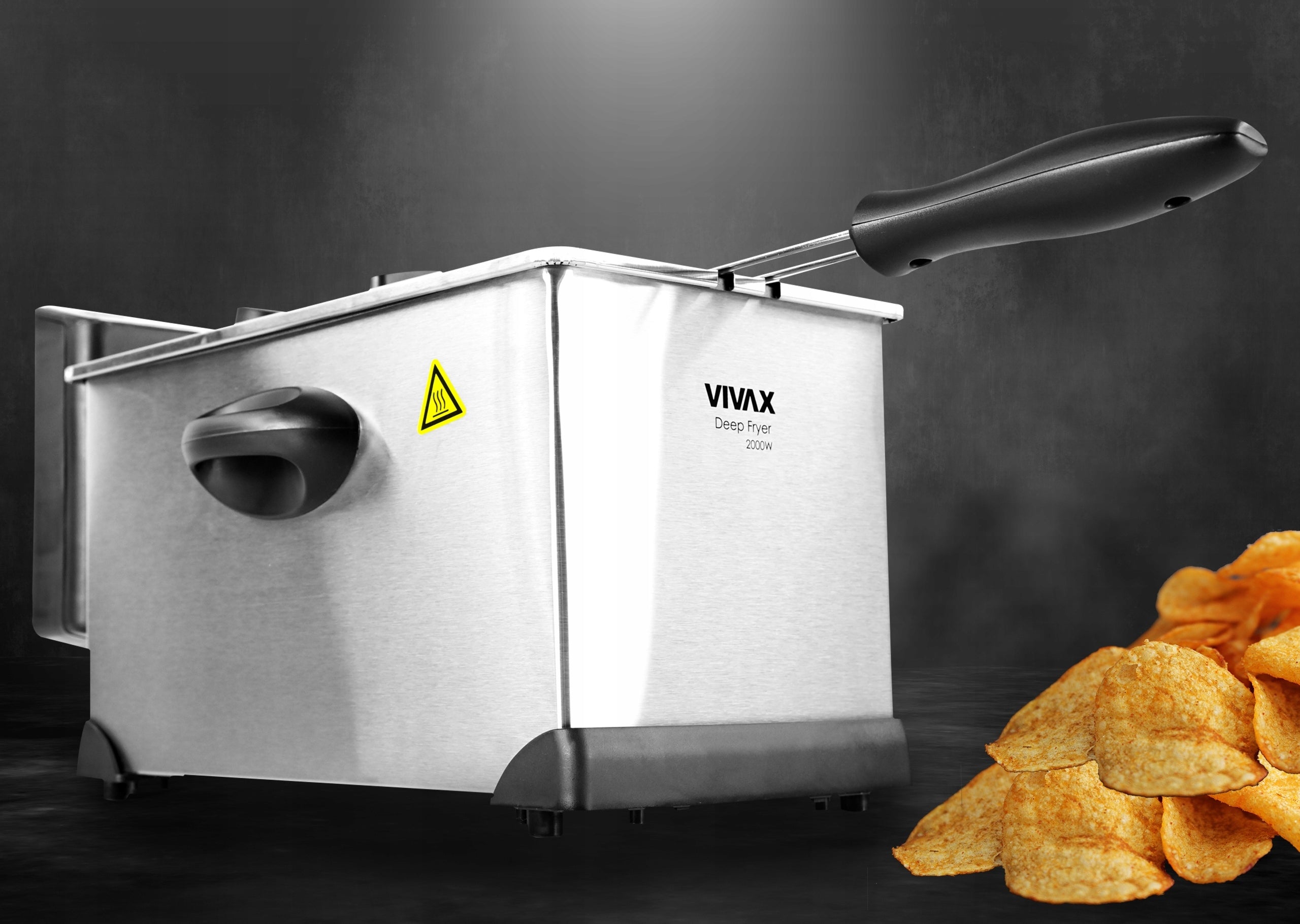 TRADITIONAL OIL FRYER 3L OIL FILTER FRYER THERMOSTAT 2000W Manufacturer code DF2003SS