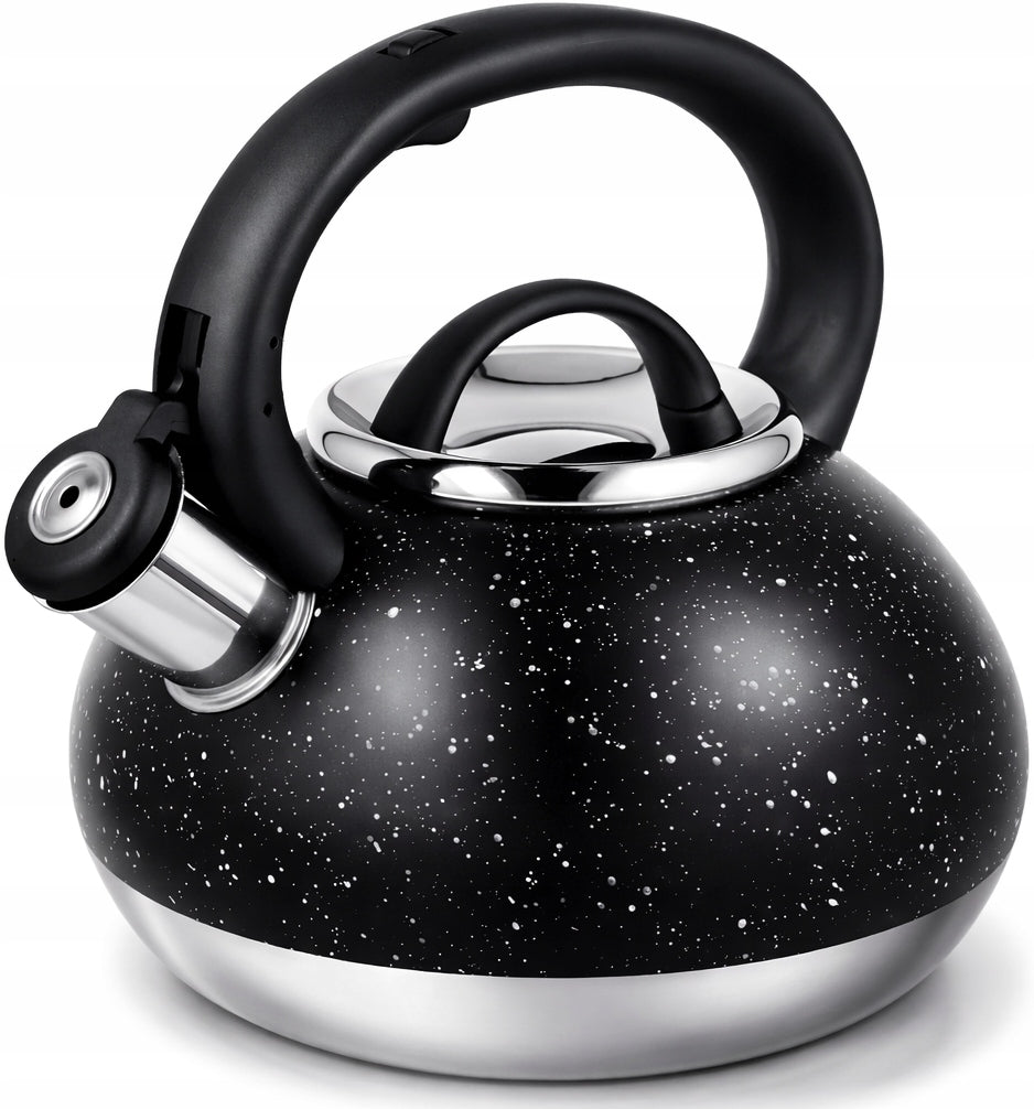 TRADITIONAL STAINLESS STEEL KETTLE WITH WHISTLE LARGE INDUCTION GAS 2 L