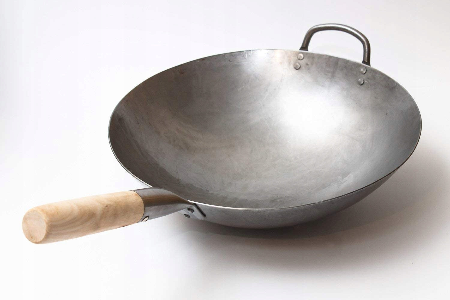 TRADITIONAL WOK MADE OF STEEL HAND HAMMERED 36CM Brand Craft Wok