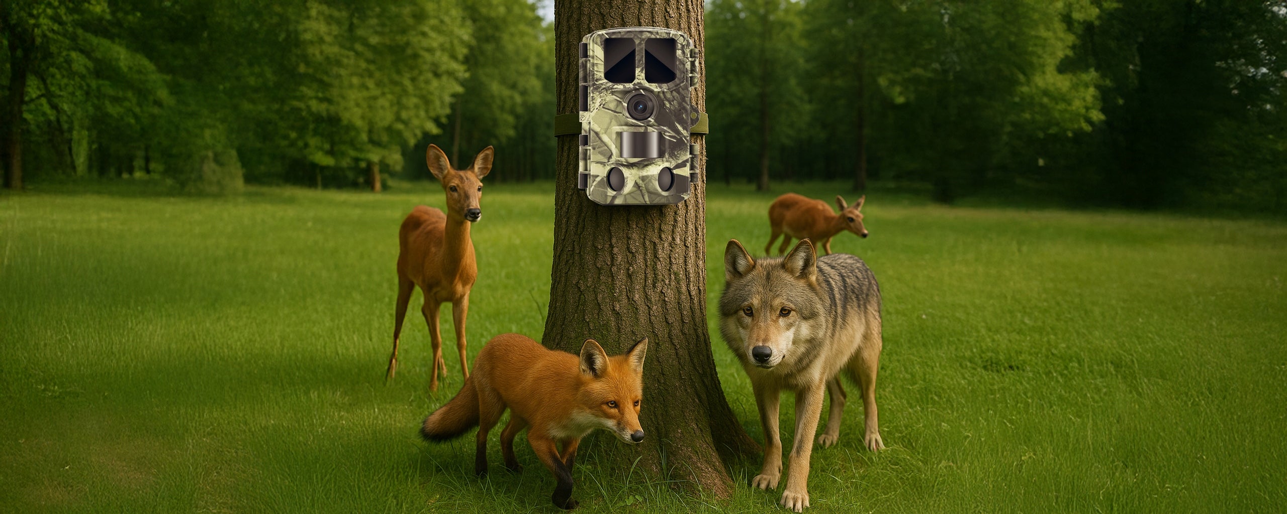 TRAIL CAMERA FOREST HUNTING CAMERA WATERPROOF 4K 48MPX 850 NM POLISH MENU Manufacturer code 78-963#