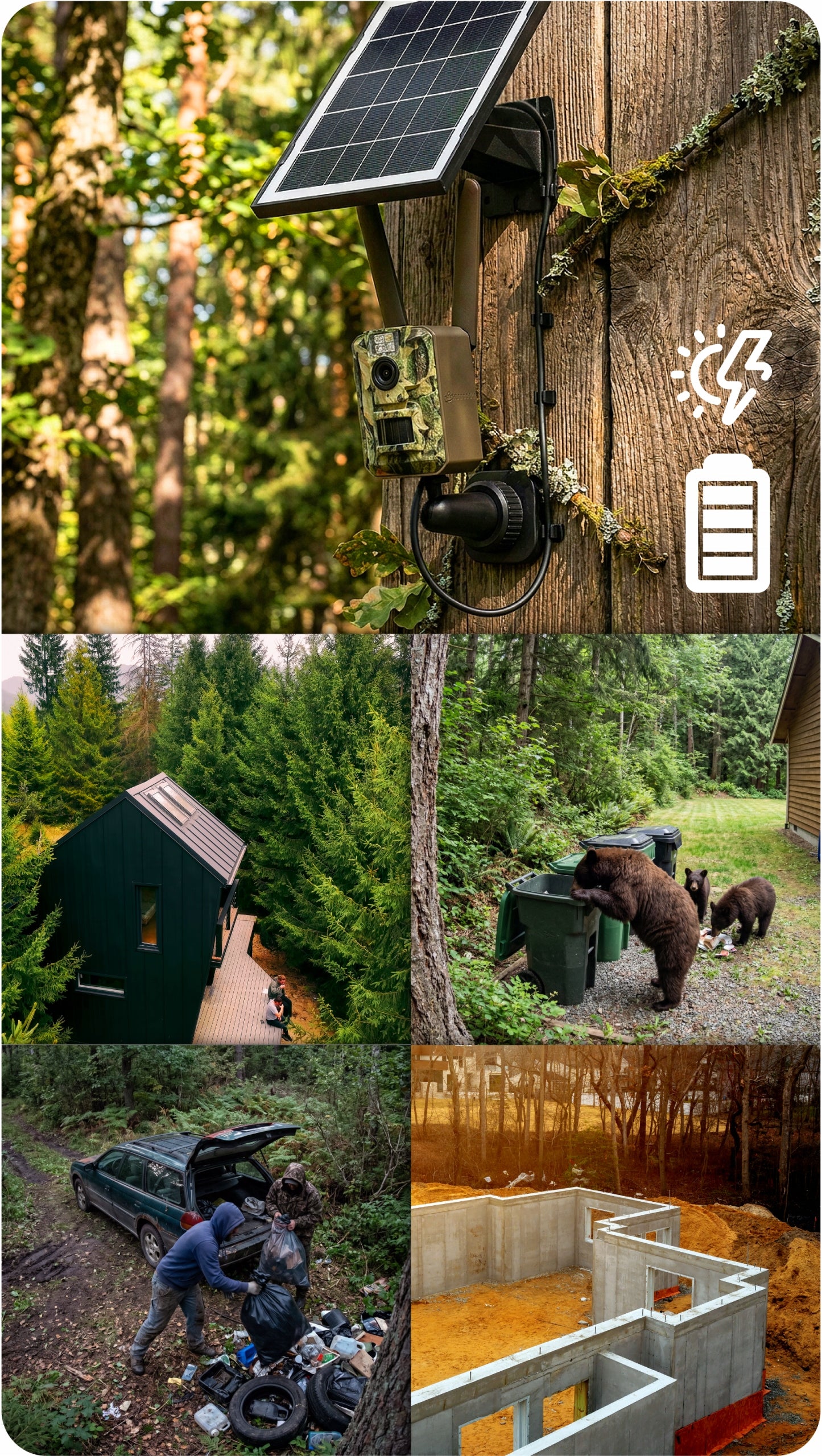 TRAIL CAMERA GSM 4G LTE 3MPx FOREST CAMERA + SOLAR PANEL, APPLICATION Manufacturer code IKFP4GP310V1
