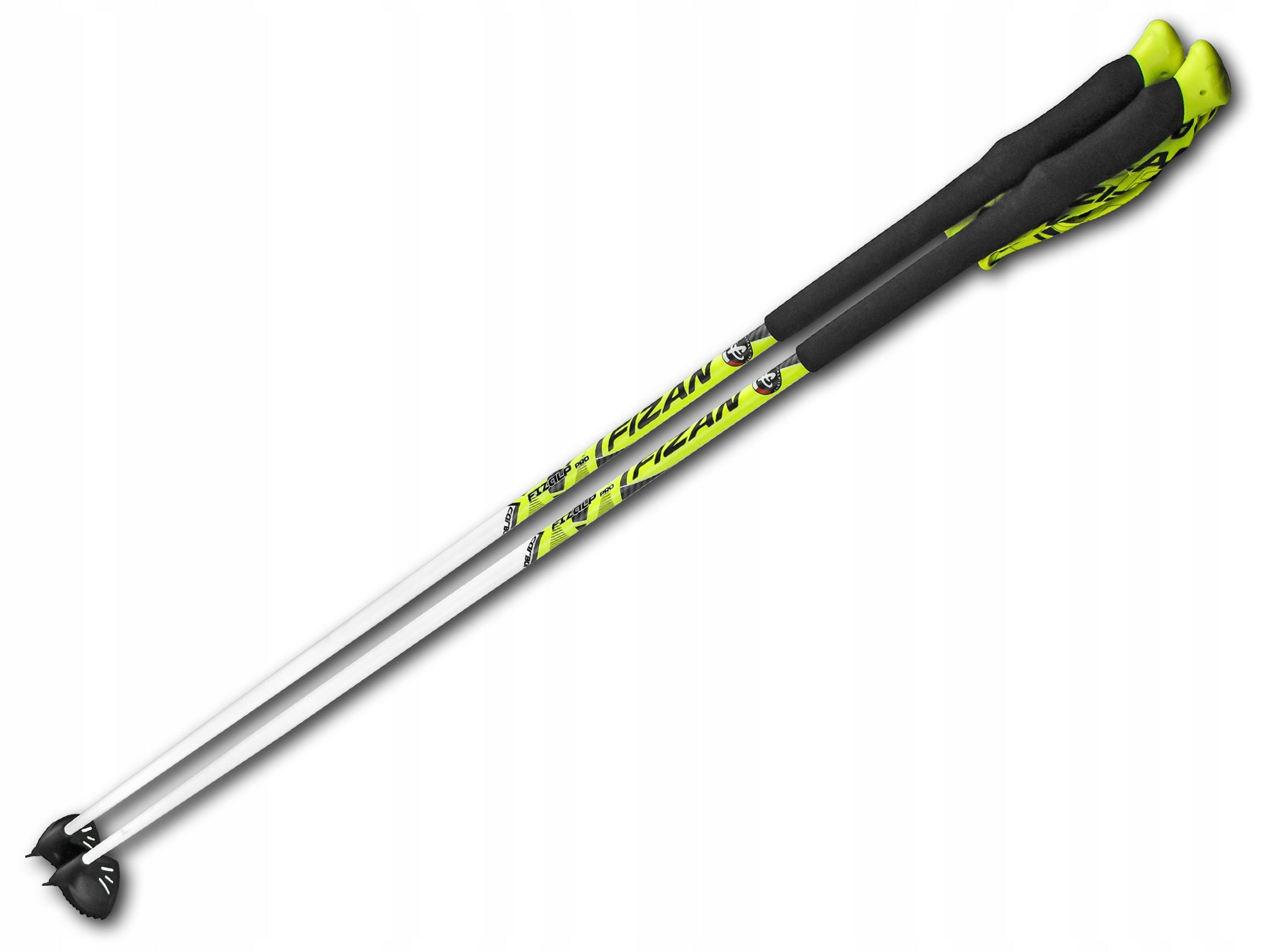 TRAIL FIZAN FIZALP PRO CARBON 80% CARBON SKI POLES 125 cm Color white