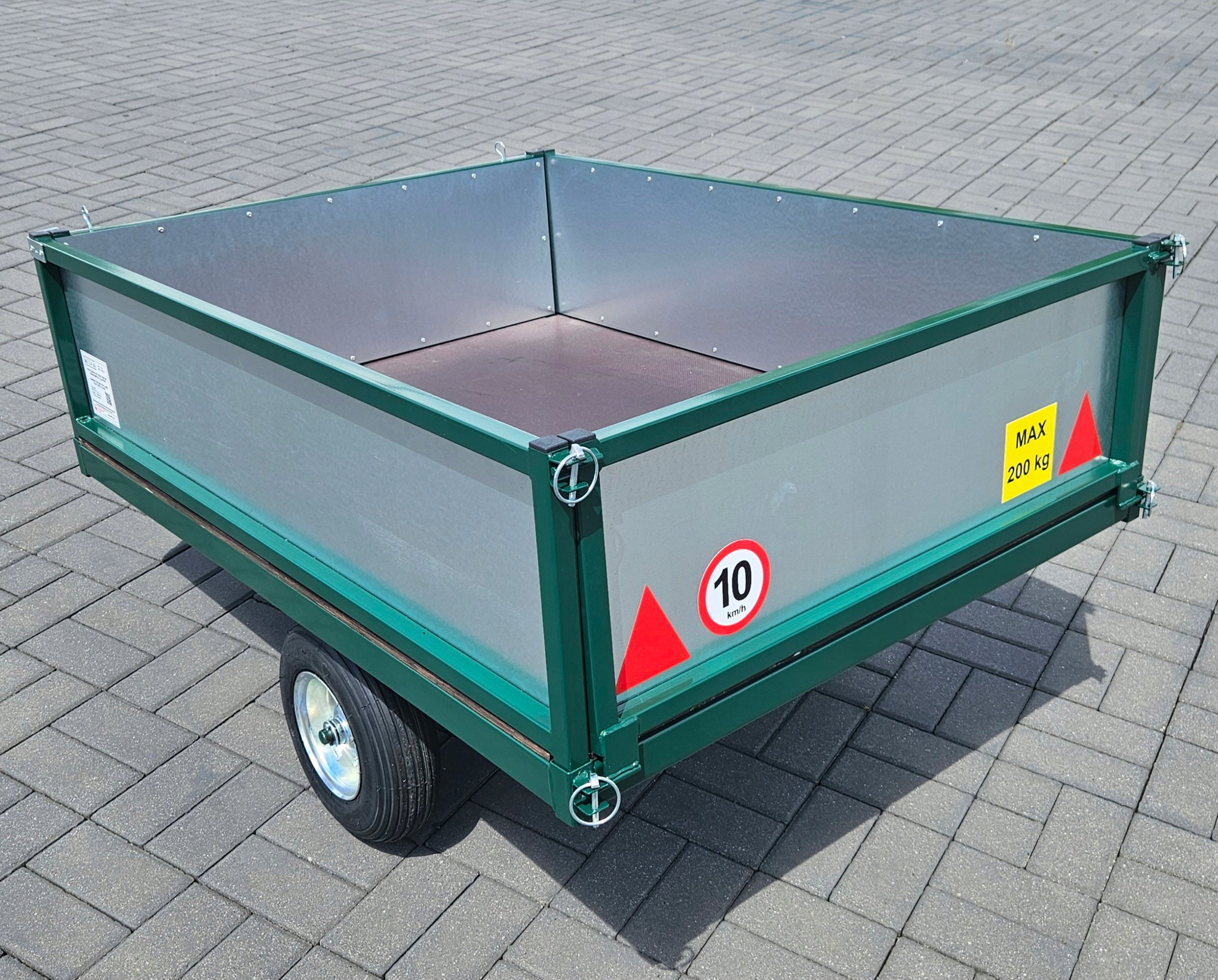 TRAILER FOR TRACTOR MOWER QUAD GARDEN TIPPER TROLLEY KIPER STRONG EAN (GTIN) 5907080159107