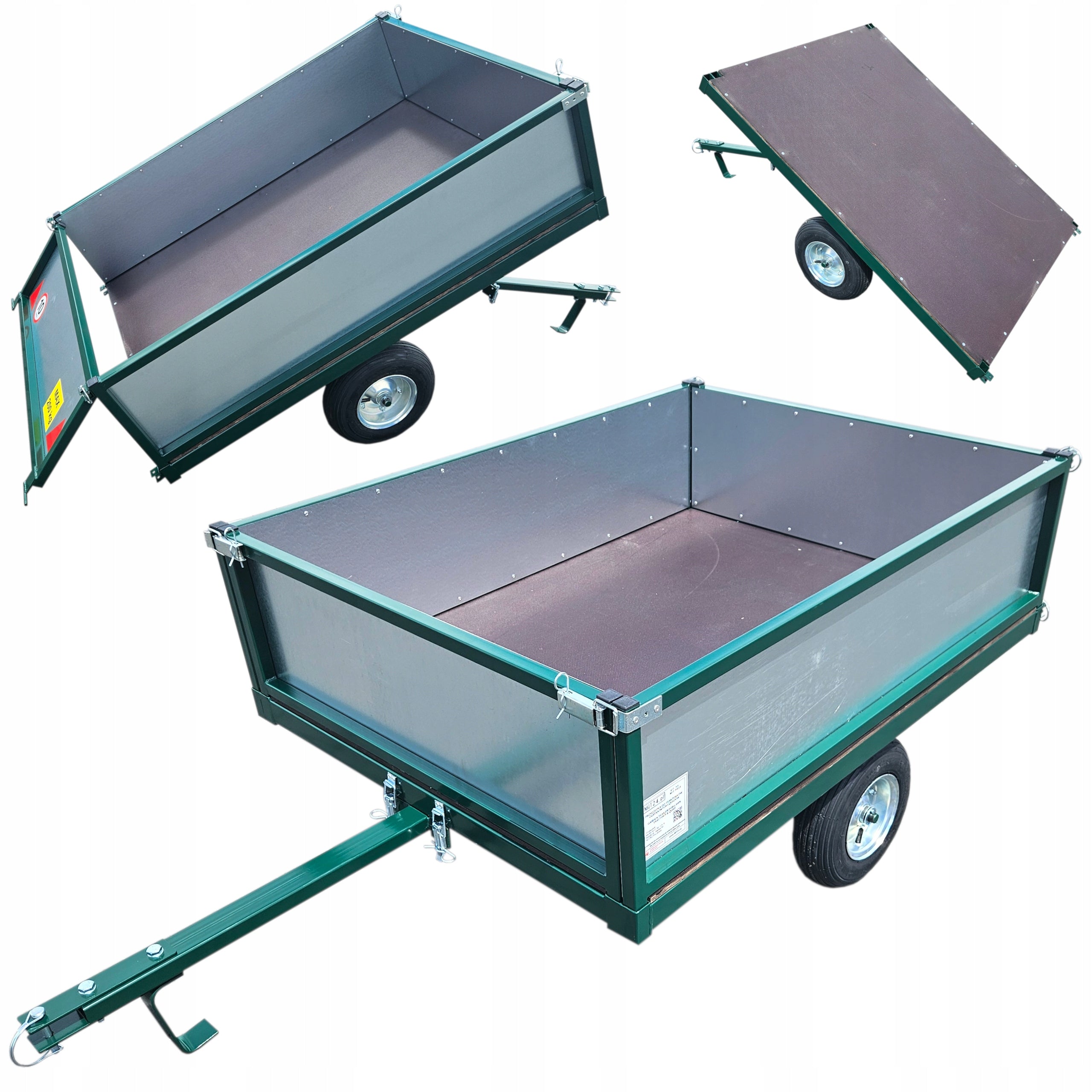 TRAILER FOR TRACTOR MOWER QUAD GARDEN TIPPER TROLLEY KIPER STRONG