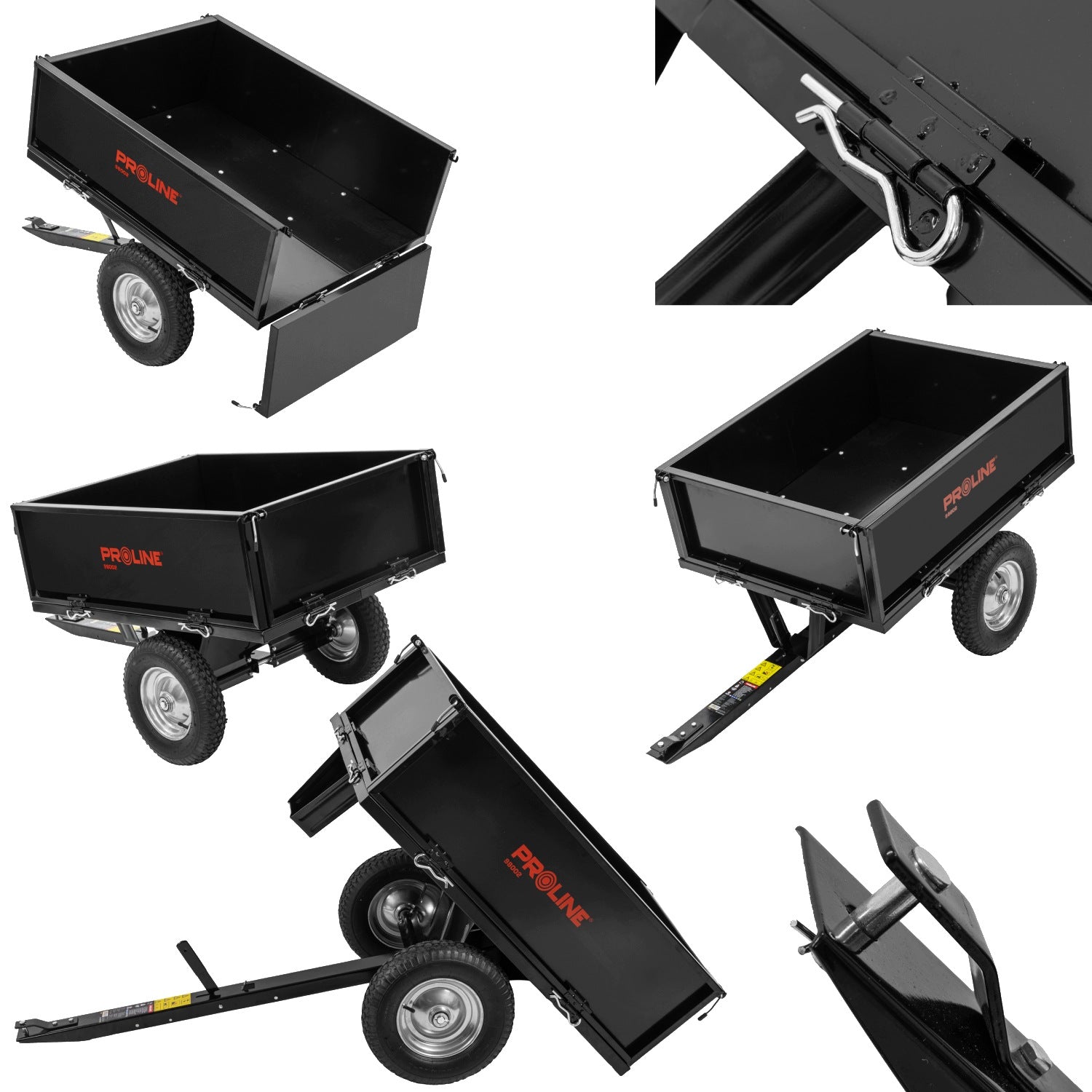 TRAILER WHEELBARROW DURABLE PROLINE FOR GARDEN TRACTOR WITH KIPROWANIE