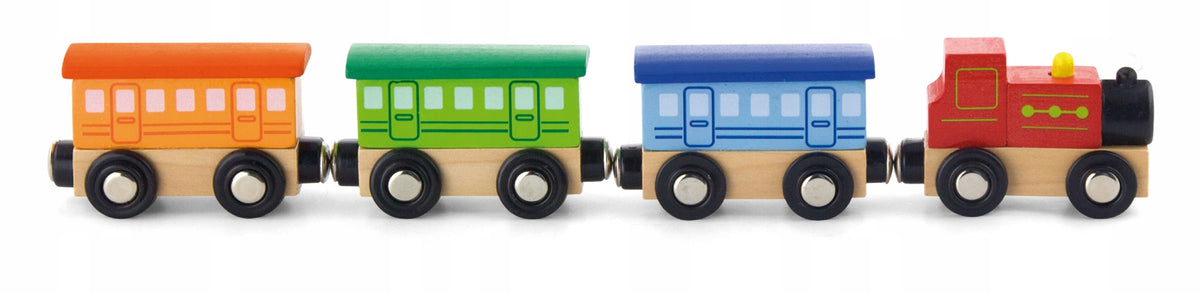 TRAIN QUEUE FOR MAGNESIUM WAGONS TOY FOR CHILDREN VIGA SET Brand Viga