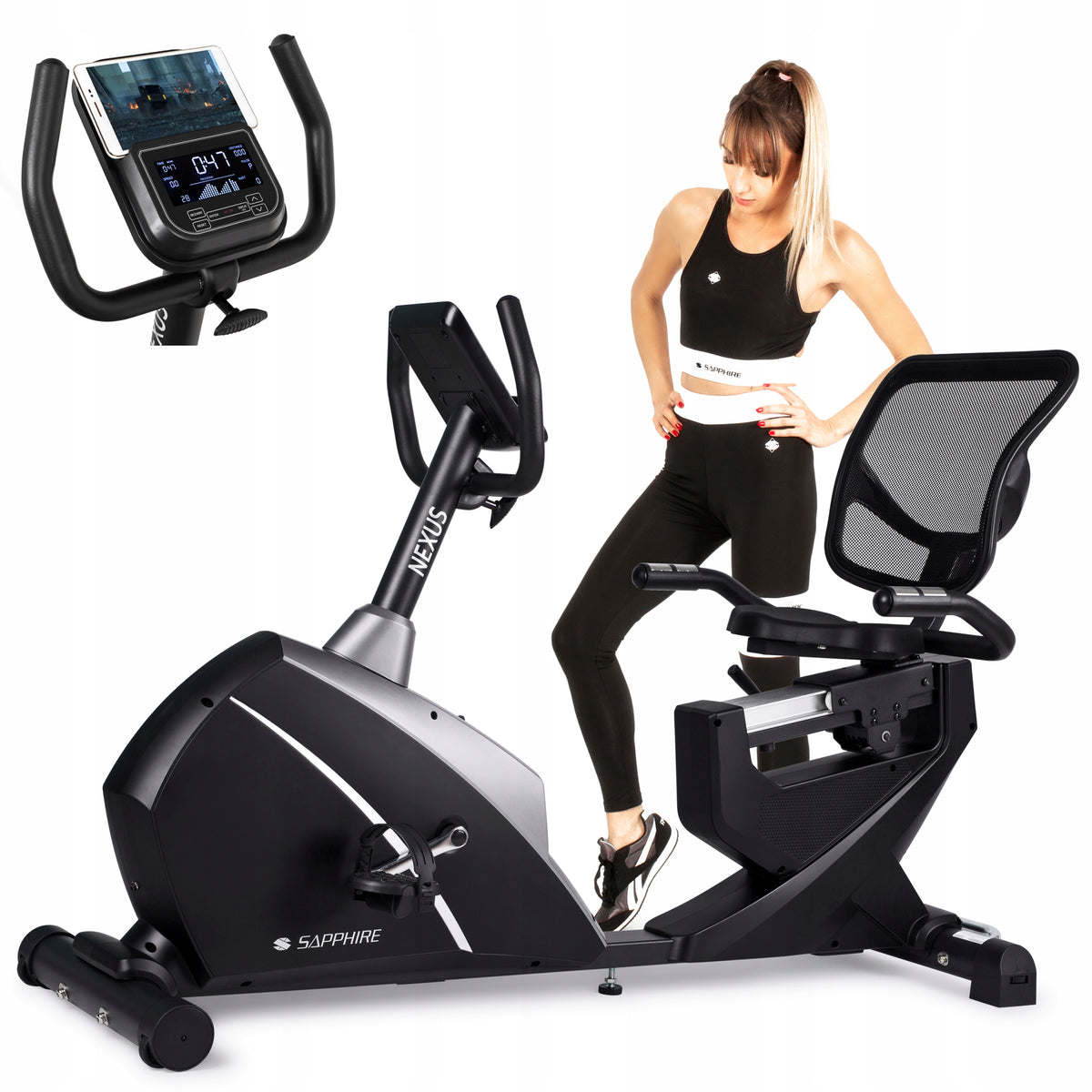 TRAINING BIKE HORIZONTAL SG NEXUS ELECTROMAGNETIC STATIONARY BIKE