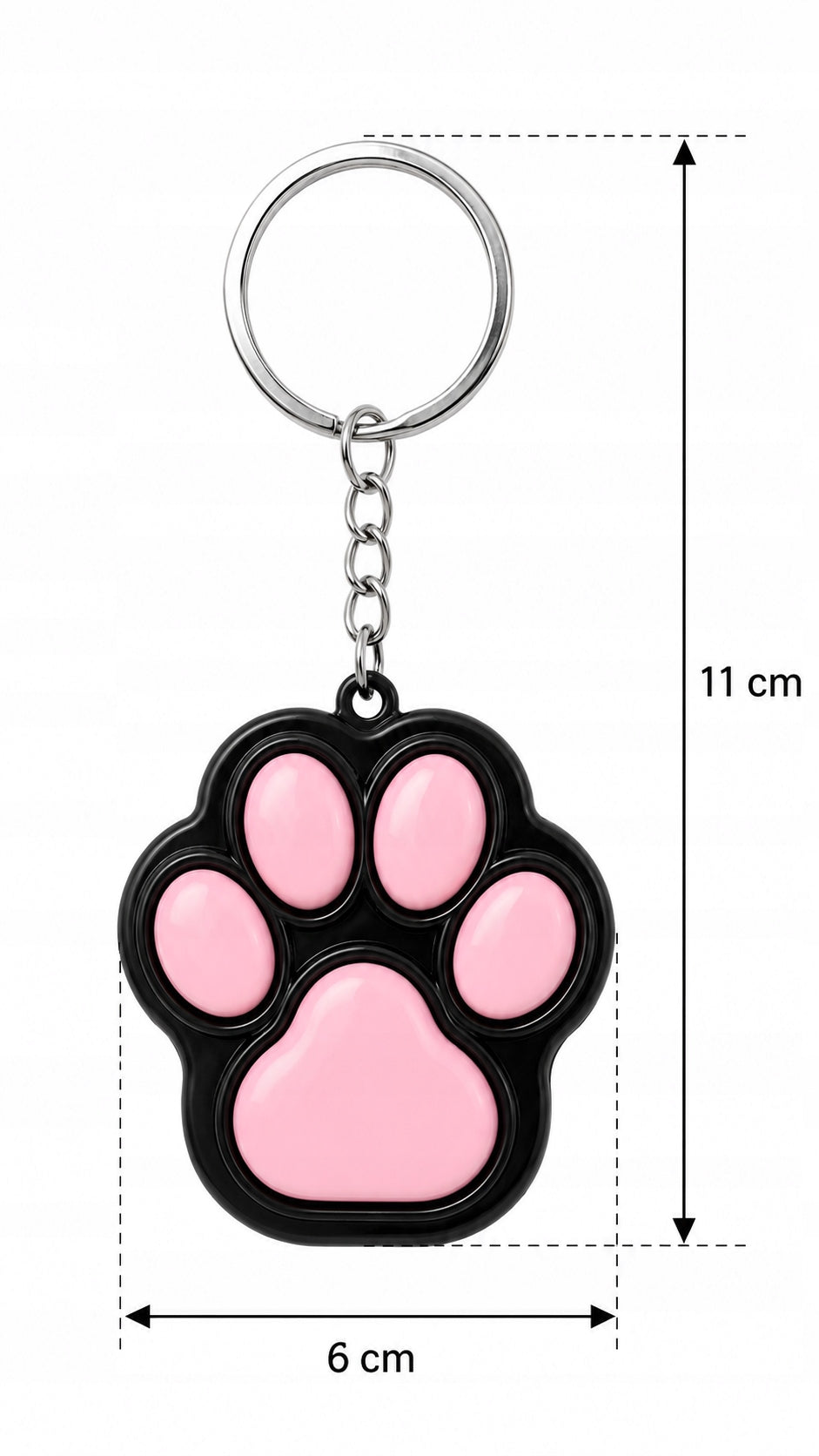 TRAINING CLICKER FOR DOG AND CAT – CLICKER IN THE SHAPE OF A PAW PINK KEYCHAIN Manufacturer code cliker, klikacz do szkolenia do tresury