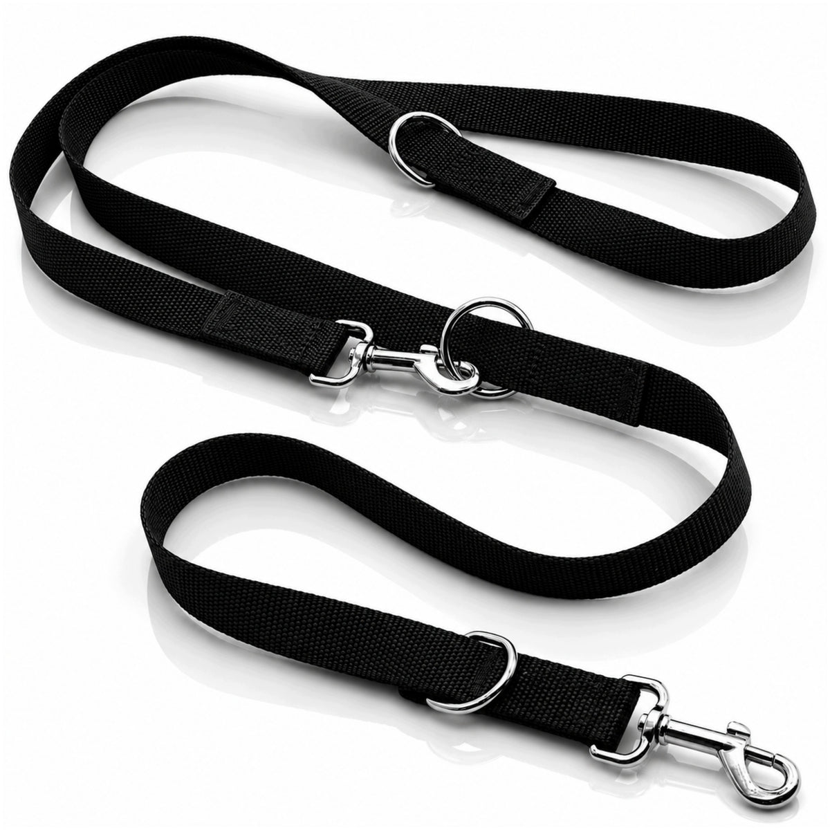 TRAINING LANYARD ADJUSTABLE 25mm 5m WALKING DOUBLE FOR DOG