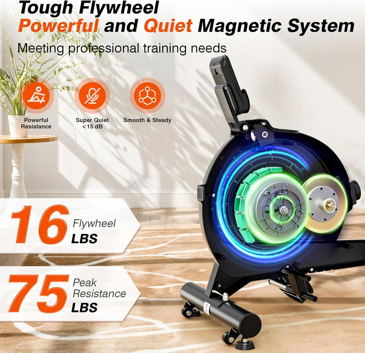 TRAINING ROWING MACHINE LABGREY H320 MAGNETIC – BLUETOOTH + APP Manufacturer code B0F9P6W8DR