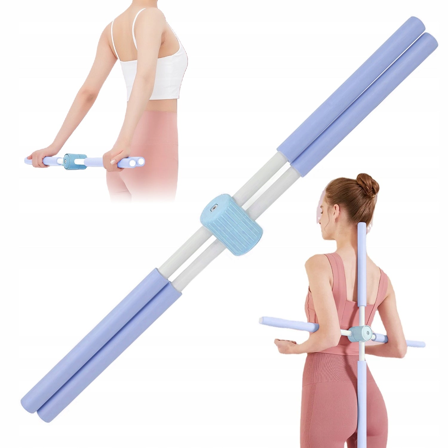TRAINING STICK YOGA STRETCHING BACK POSTURE CORRECTION MUSCLE MASSAGE