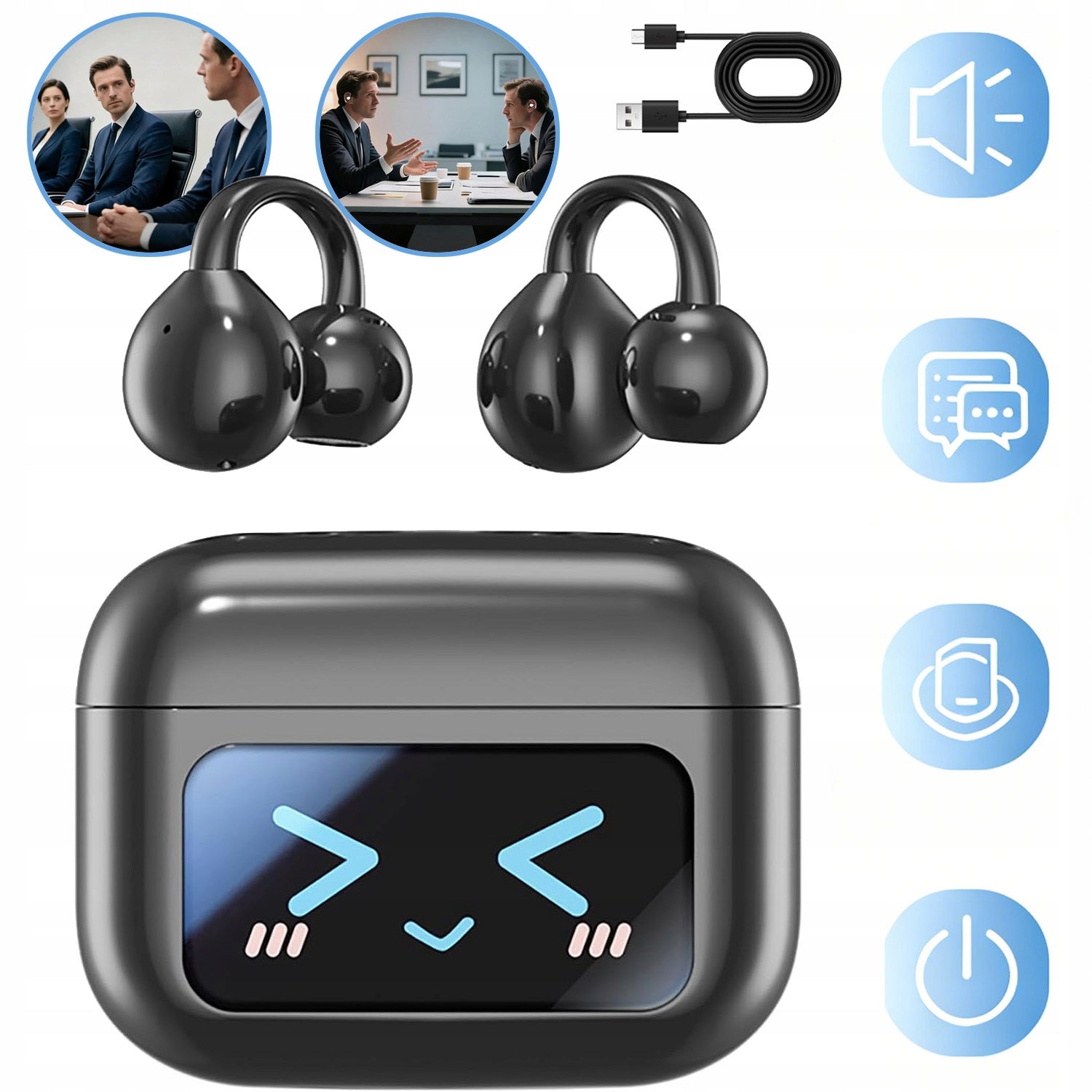 TRANSLATOR BLUETOOTH TRANSLATION HEADPHONES 5.4 WIRELESS HEADPHONES