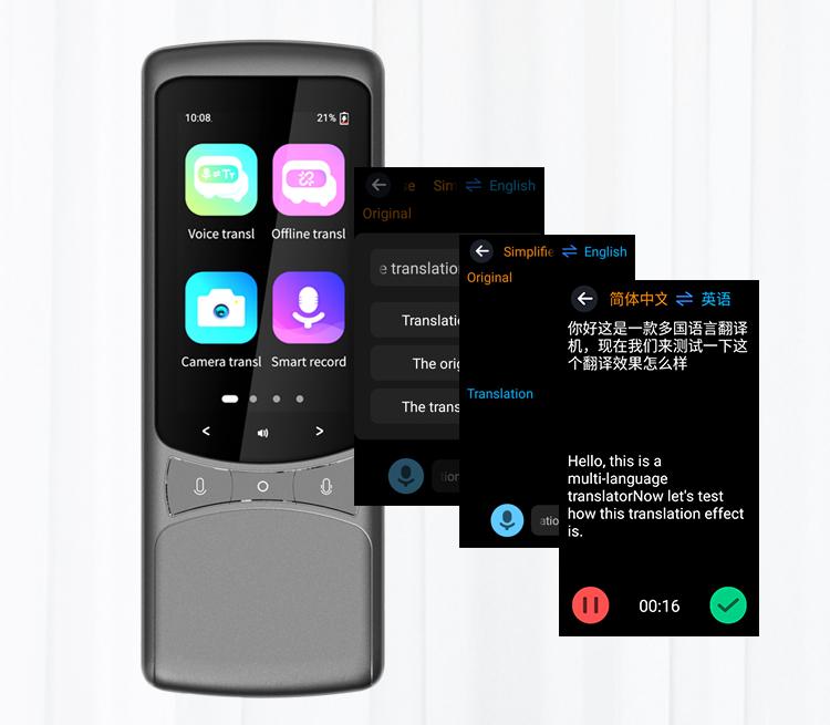 TRANSLATOR ELECTRONIC SPEECH TRANSLATOR MENU PL CAMERA ONLINE 134 LANGUAGES Manufacturer code Braders B114