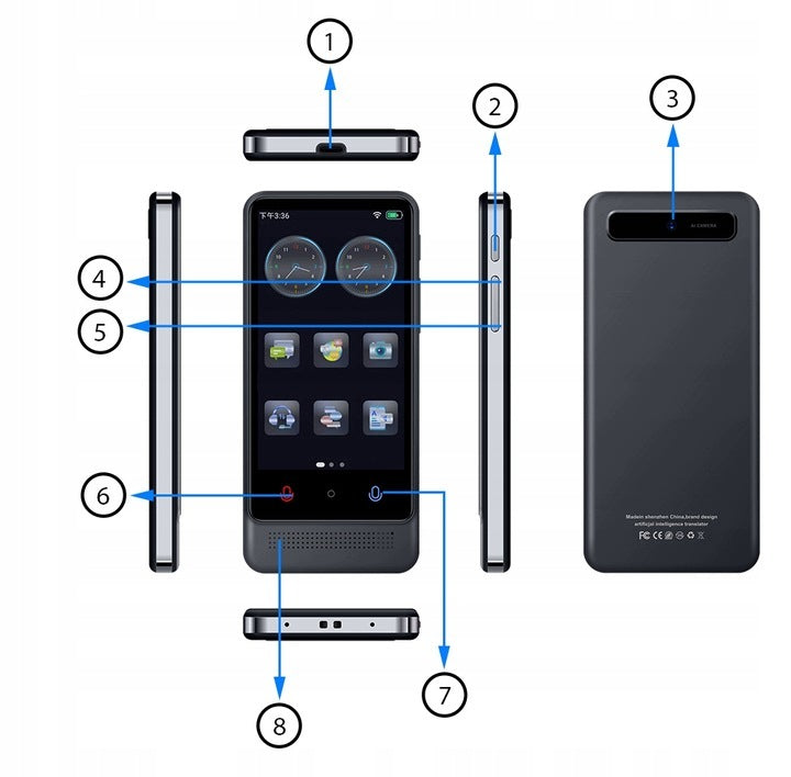 TRANSLATOR VOICE TRANSLATOR SPEECH POLISH WORKS OFFLINE WIFI Manufacturer code polski bez internetu offline wifi aparat