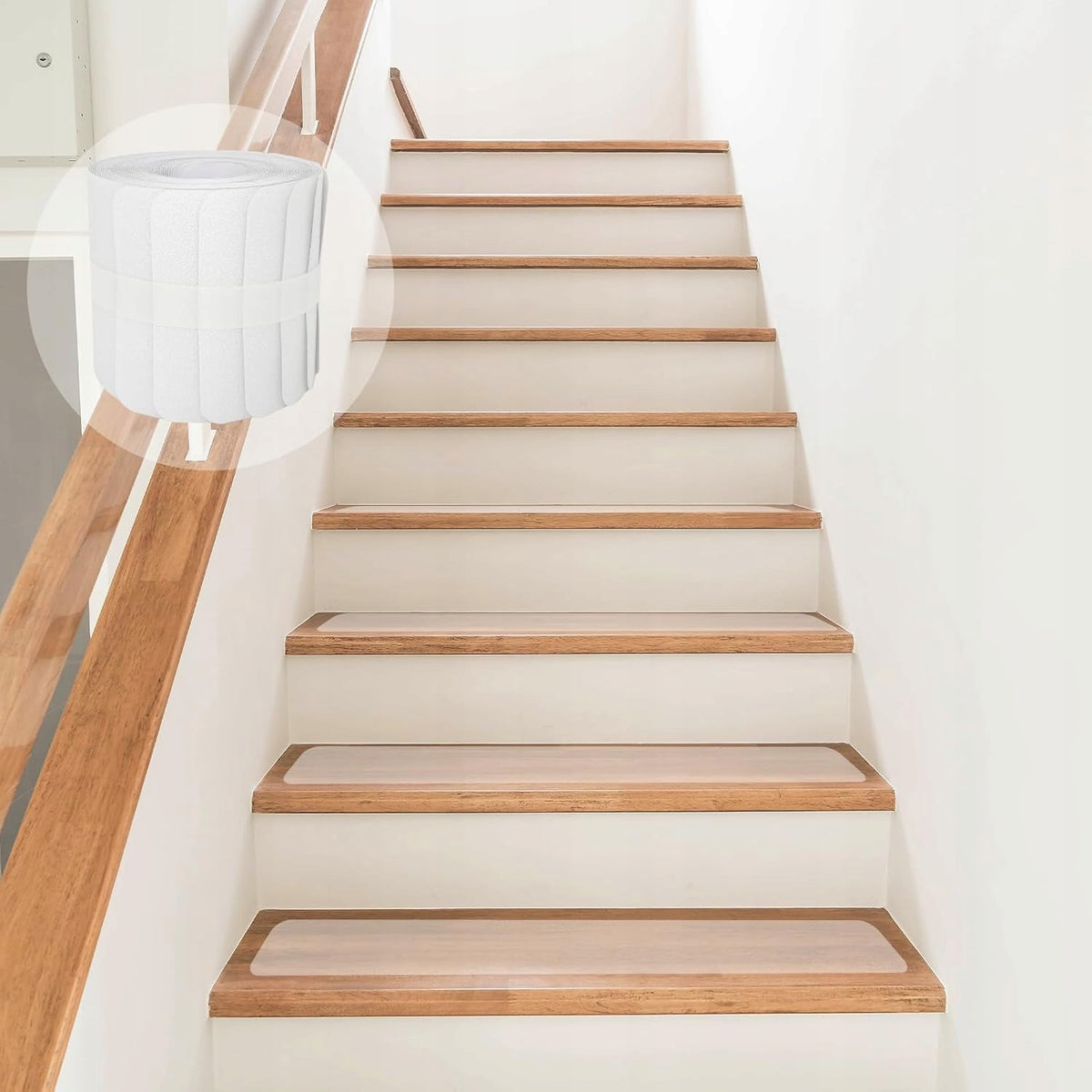 TRANSPARENT NON-SLIP STAIR TREADS, SELF-ADHESIVE STAIR MATS Brand no brand