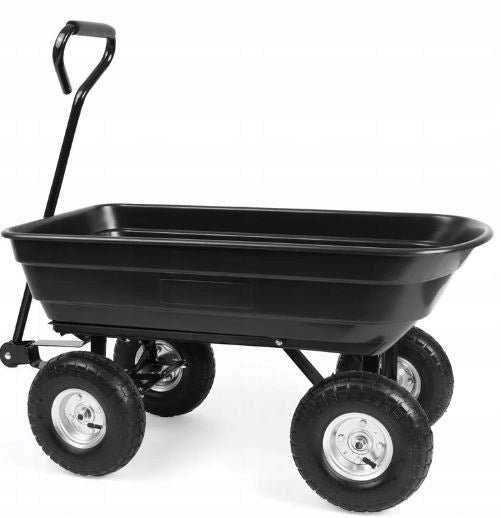 TRANSPORT GARDEN TROLLEY 4-WHEEL 200kg 75l. Brand no brand
