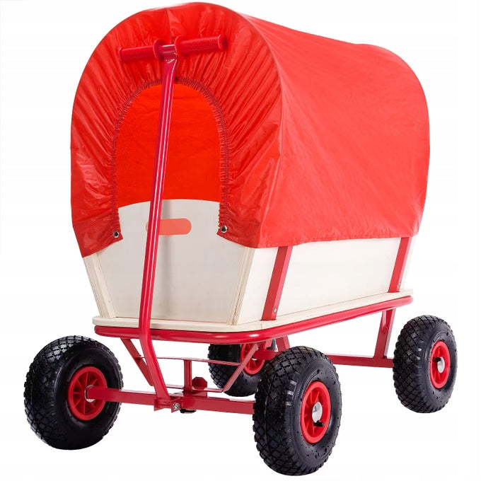 TRANSPORT GARDEN TROLLEY 4 WHEEL TRAILER