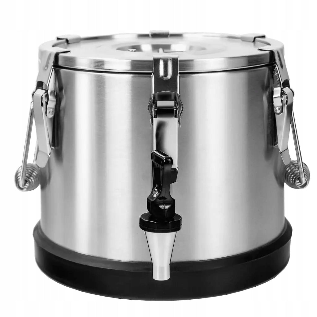 TRANSPORT THERMOS DINNER WITH TAP 10L Catering DOUBLE WALL Mega-M