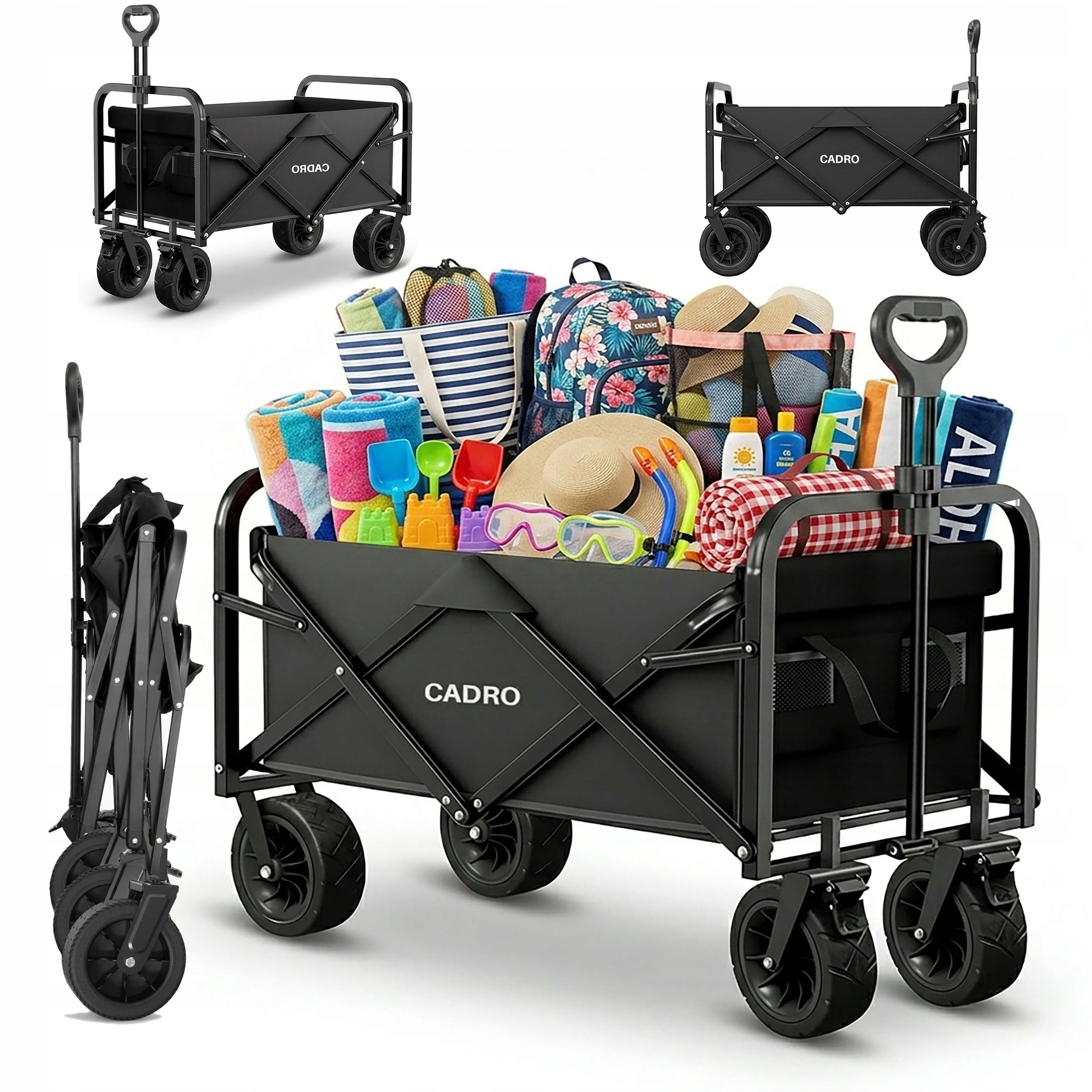 TRANSPORT TROLLEY FOLDING GARDEN TOURIST OFF-ROAD 120L LIFTING CAPACITY 400KG