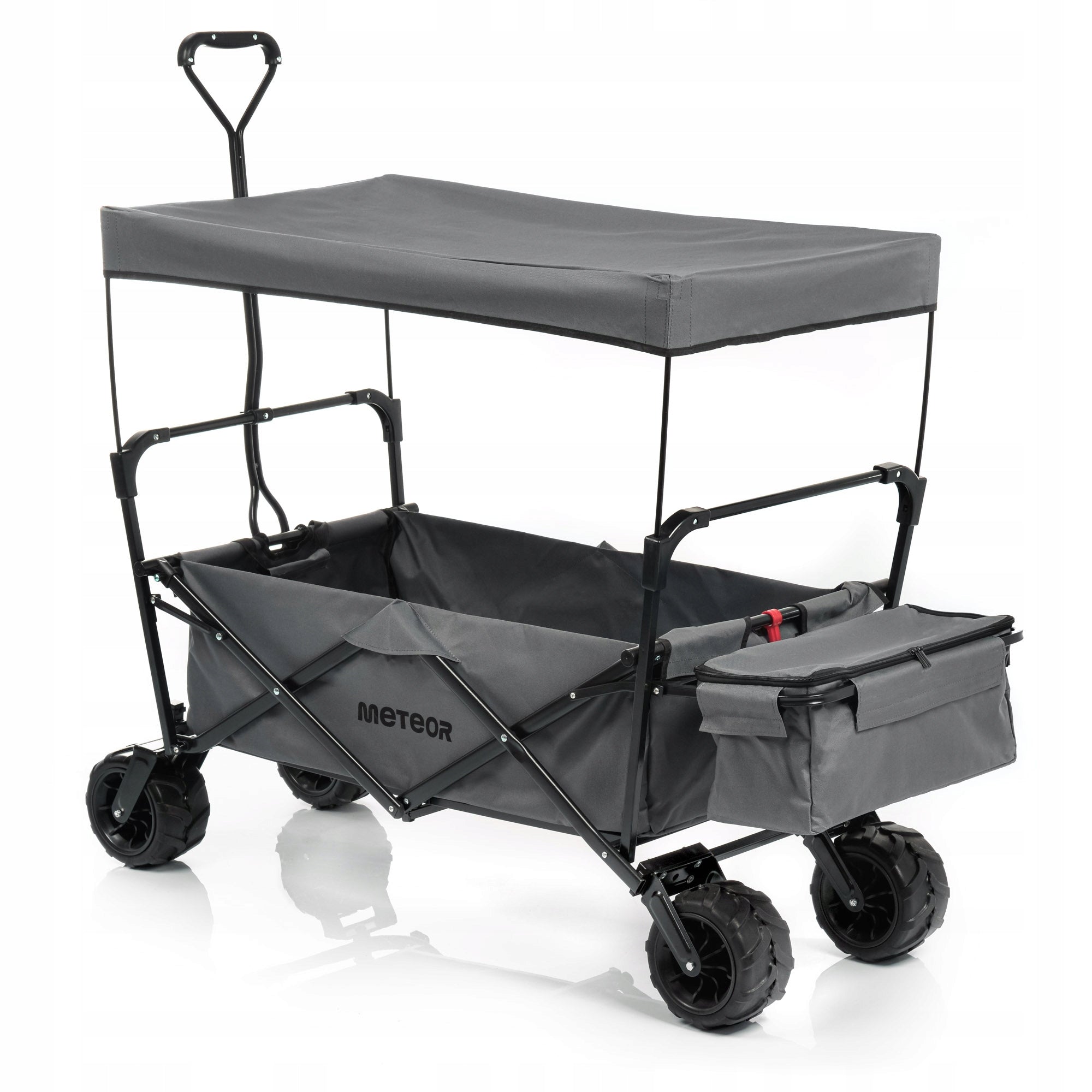 TRANSPORT TROLLEY WITH VISOR FOLDING XXL METEOR with cover large wheels Manufacturer code 16910