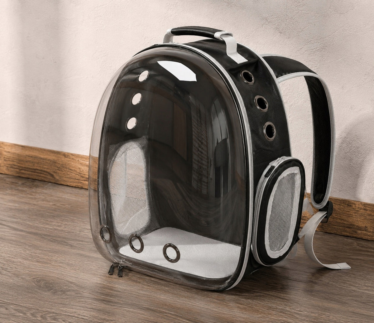 TRANSPORTER DOG BACKPACK TRANSPARENT FOR RABBIT DOG CATS Packaging status original