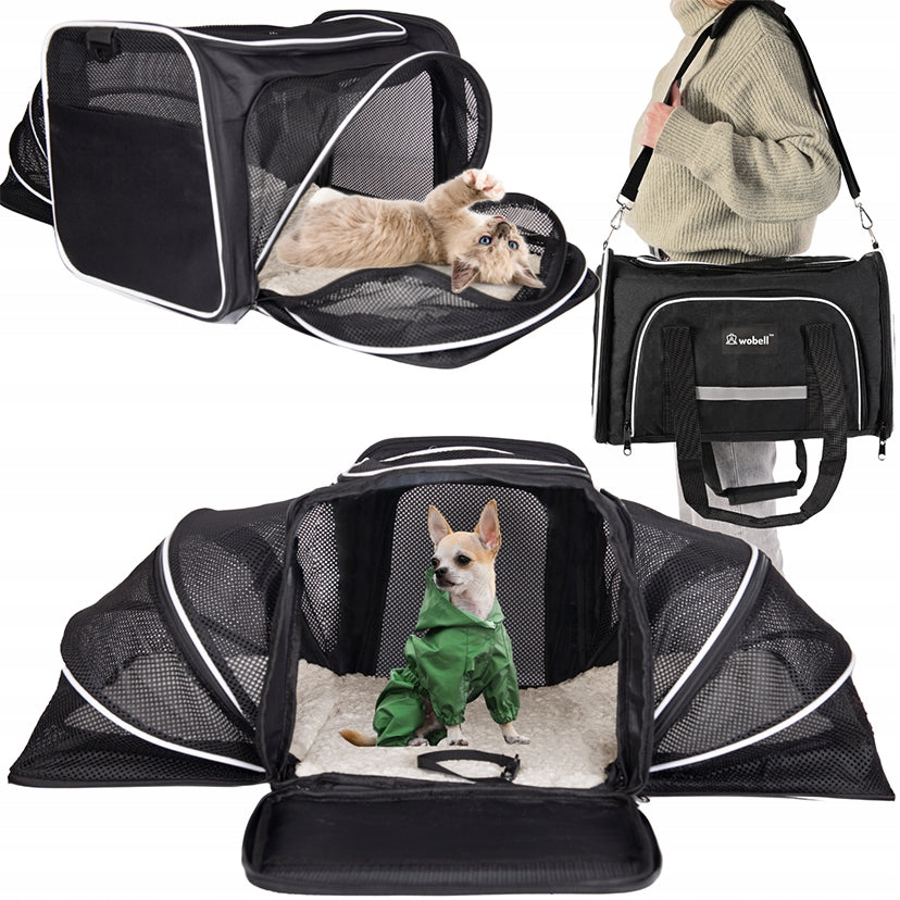 TRANSPORTER FOLDING CARRY BAG FOR CAT DOG ANIMALS FOR AIRPLANE