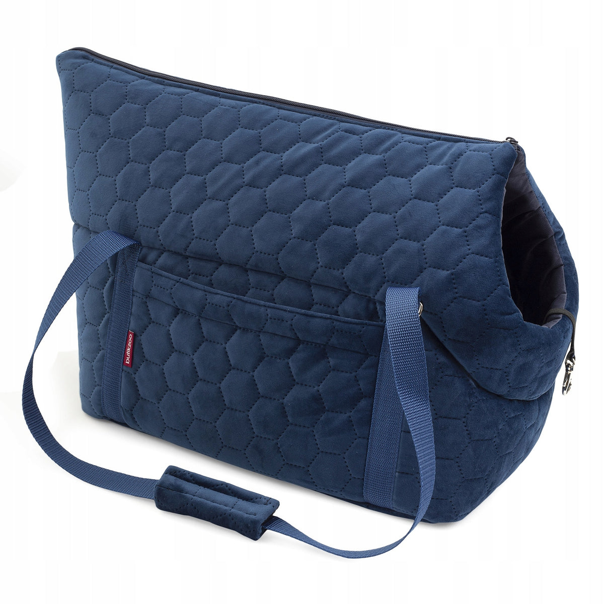 TRANSPORTER Travel bag for Dog Cat Carrier M Manufacturer code BTQZ-NOSIDELKO-GRANATOWY-VELVET-002