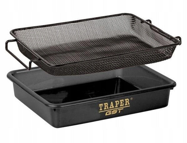 TRAPER MEDIUM BLACK LITTER BOX WITH SIEVE 2mm 31x26x7cm