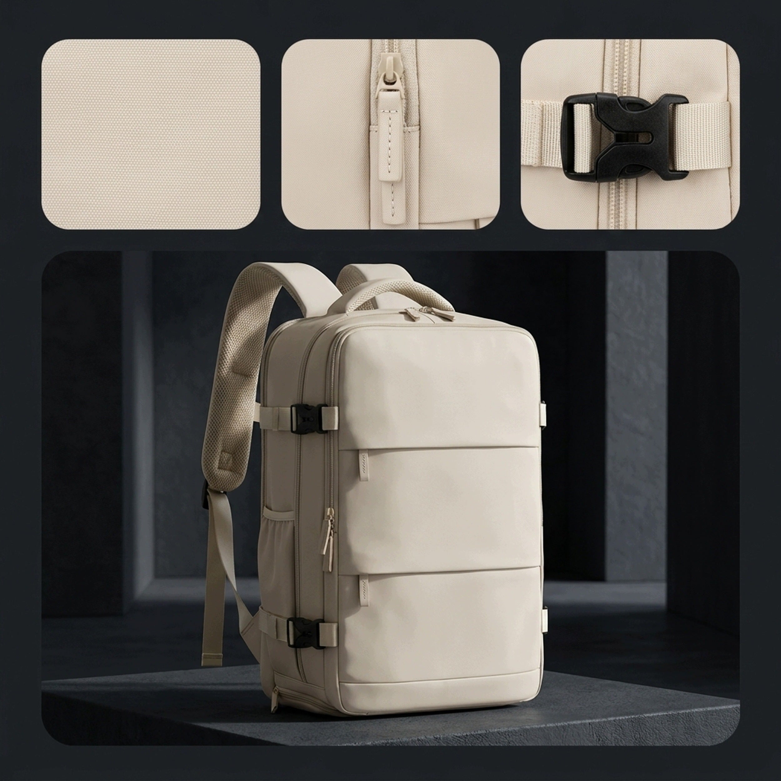 TRAVEL BACKPACK 40x30x20 CABIN LUGGAGE AIRPLANE WIZZAIR RYANAIR WATERPROOF Height 40 cm