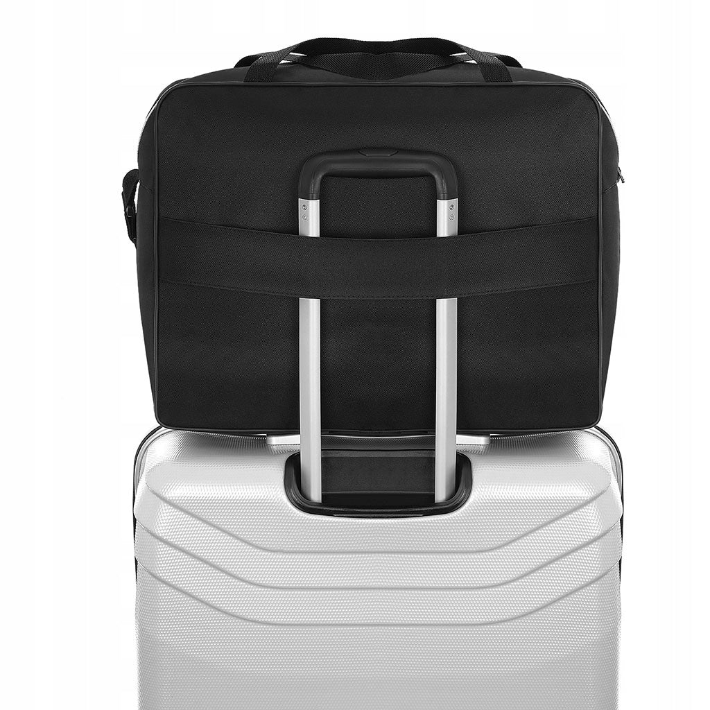 TRAVEL BAG HAND LUGGAGE FOR AIRCRAFT 55X40X23 FLIGHT BLACK 50 LITERS Packaging status original