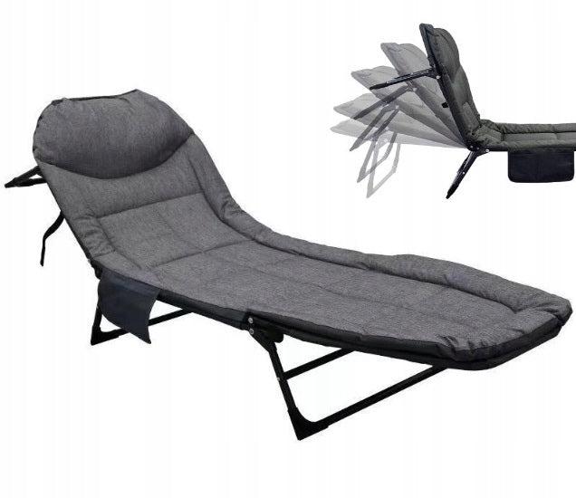 TRAVEL BED FOLDING COUCH LOUNGER MATTRESS LIGHT PORTABLE FIELD