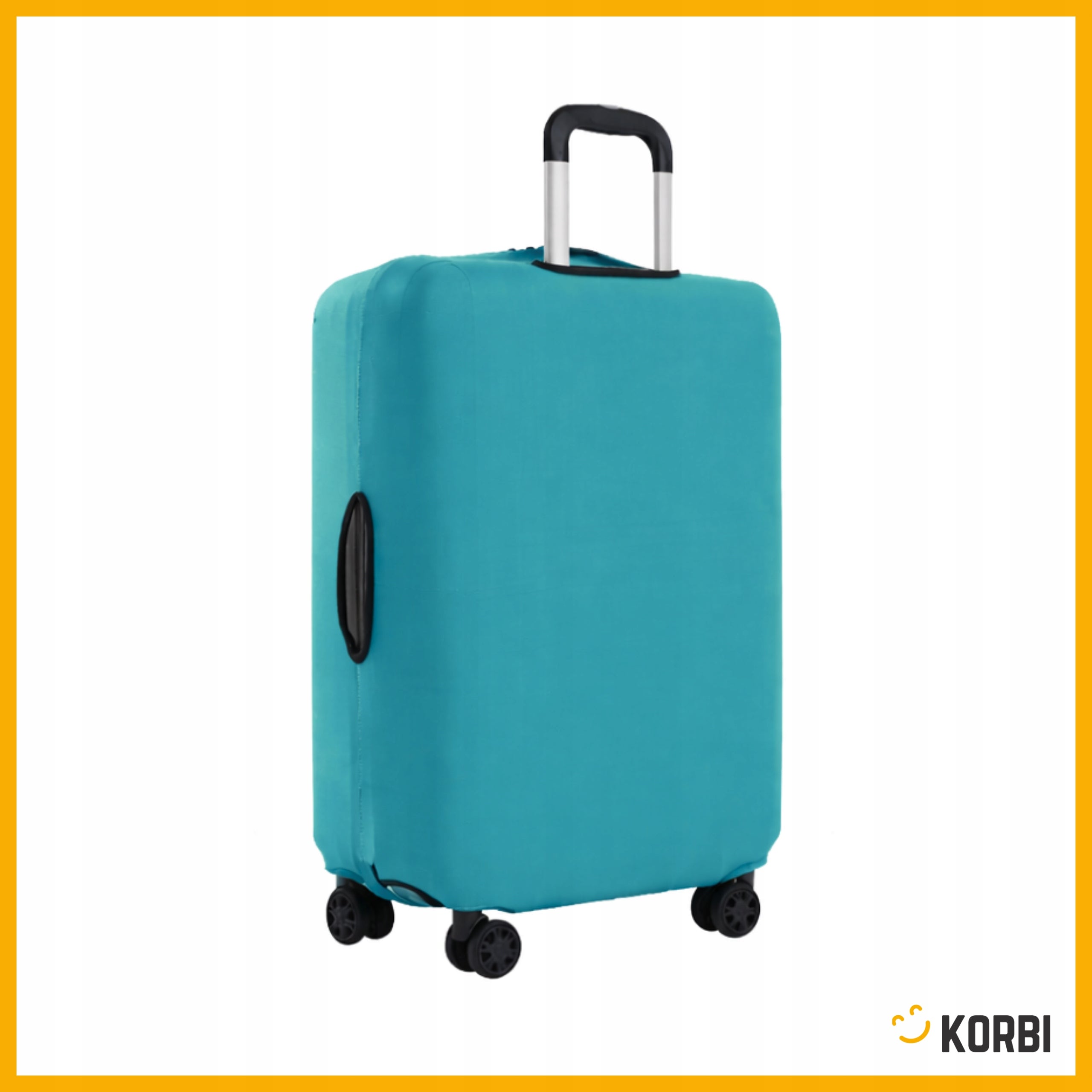 TRAVEL CASE COVER PROTECTIVE LUGGAGE FLEXIBLE CASE AIRCRAFT M Manufacturer code Korbi OSŁONA WALIZKI Z RZEPEM FUTERAŁ 22-25''