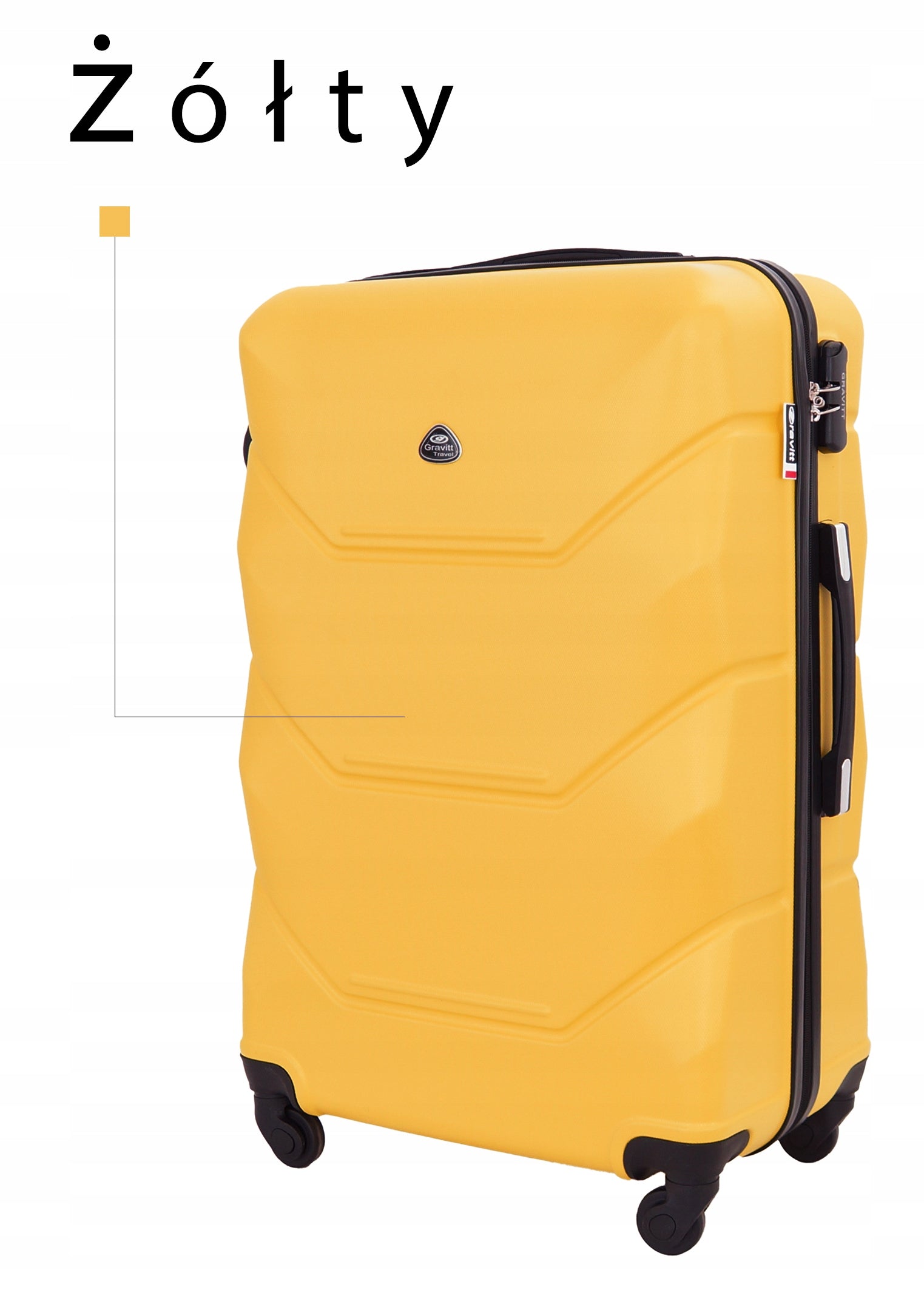 TRAVEL CASE GRAVITT 950 MEDIUM XL LUGGAGE ON WHEELS AIRPLANE Packaging status original