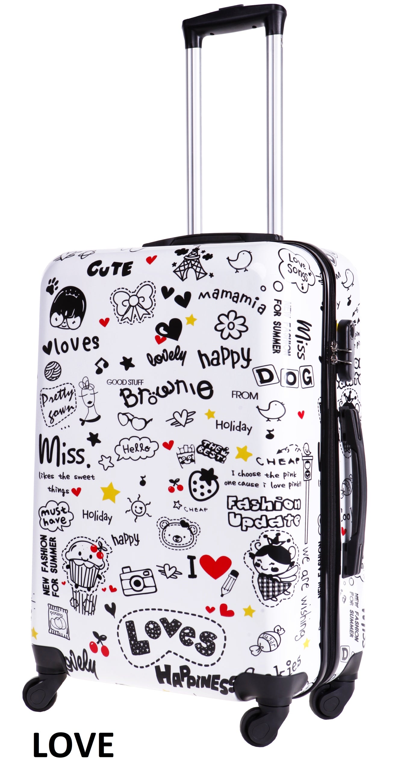 TRAVEL CASE SIZE MEDIUM M 60L 4WHEELS SUITCASE BAGIA POLYCARBON COLORS Brand Bagia