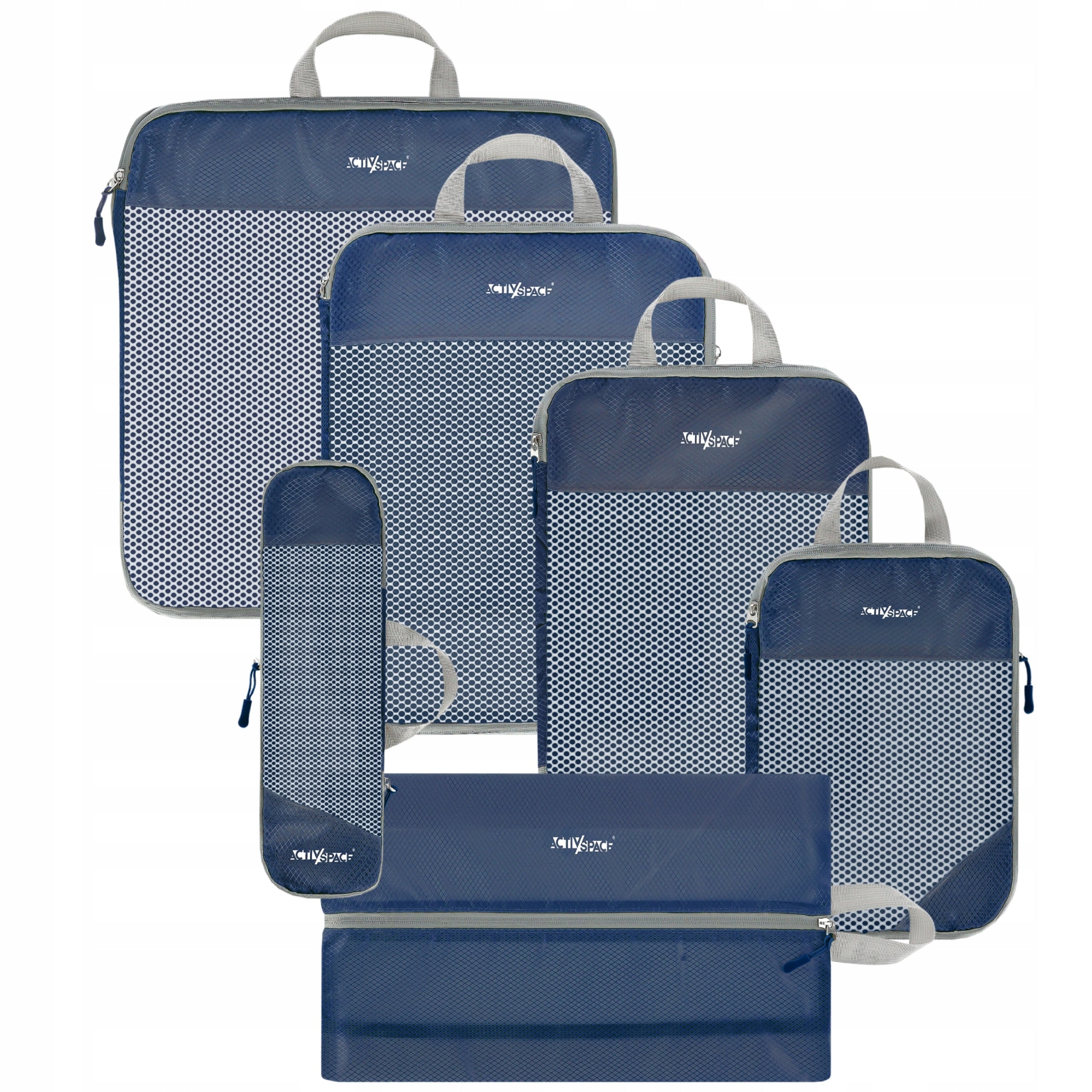 TRAVEL COMPRESSION ORGANIZER FOR PACKING SUITCASE CLOTHES BAGS SET OF 6PCS Manufacturer code 5904183607993