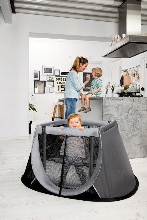 TRAVEL COT AEROMOOV INSTANT TRAVEL PLAYPEN Color gray