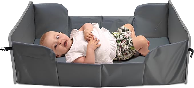 TRAVEL COT FOLDING CHANGING TABLE 2in1 DOOKY GREY MELANGE 41x75 CM Brand Dooky