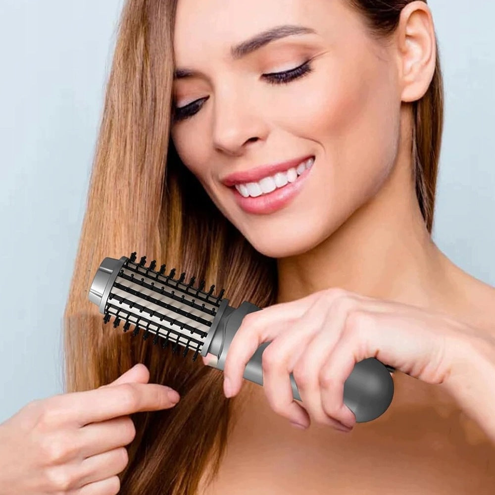 TRAVEL CURLING IRON FOR SHORT HAIR, HEATED BRUSH FOR SOFT CURLS Brand no brand
