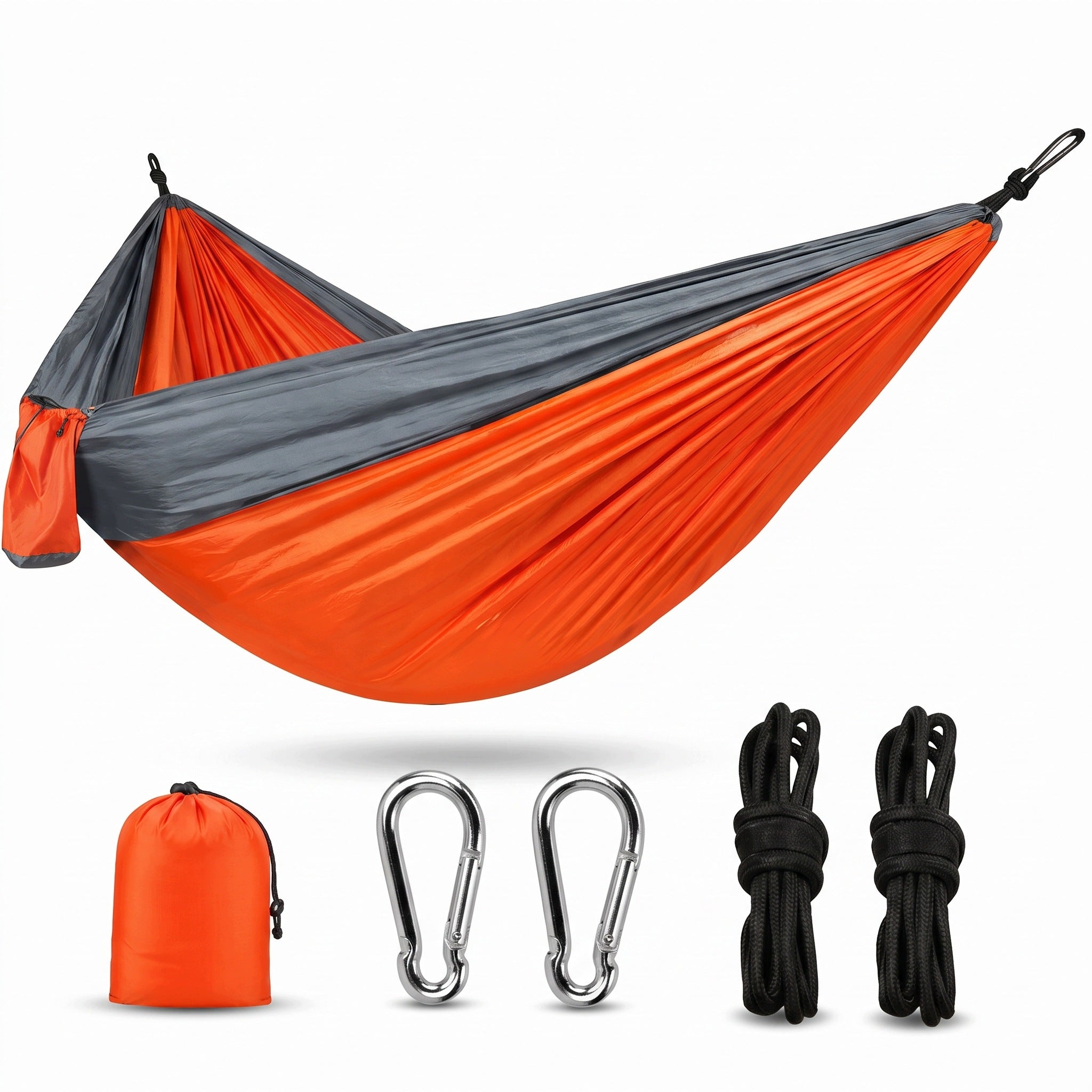 TRAVEL HAMMOCK 270x140 LIGHTWEIGHT FOR CAMPING FOR GARDEN BAG Packaging status original