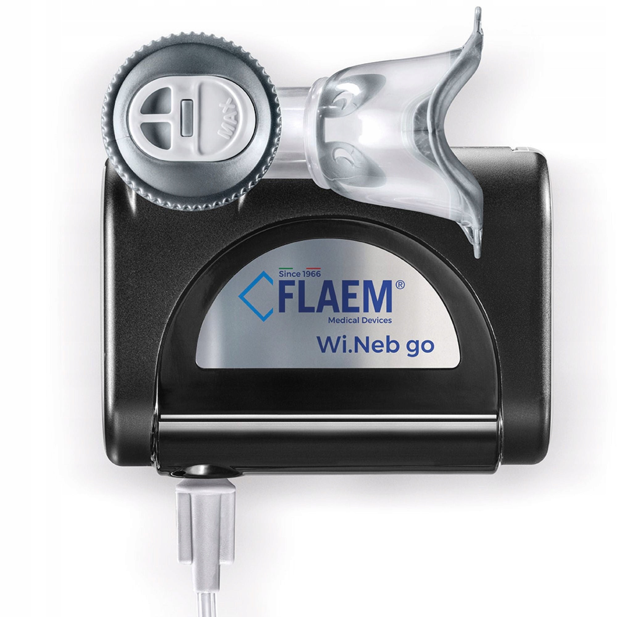 TRAVEL INHALER FLAEM WI.NEB GO +BATTERY NEBULISER RF7 DUAL SPEED Color black