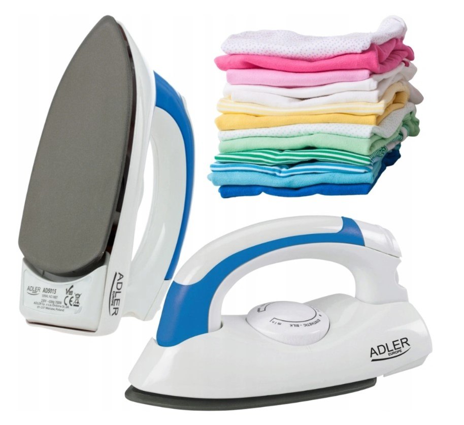 TRAVEL IRON SMALL HANDY FOLDING TRAVEL NON-STICK FOOT 700W Packaging status original