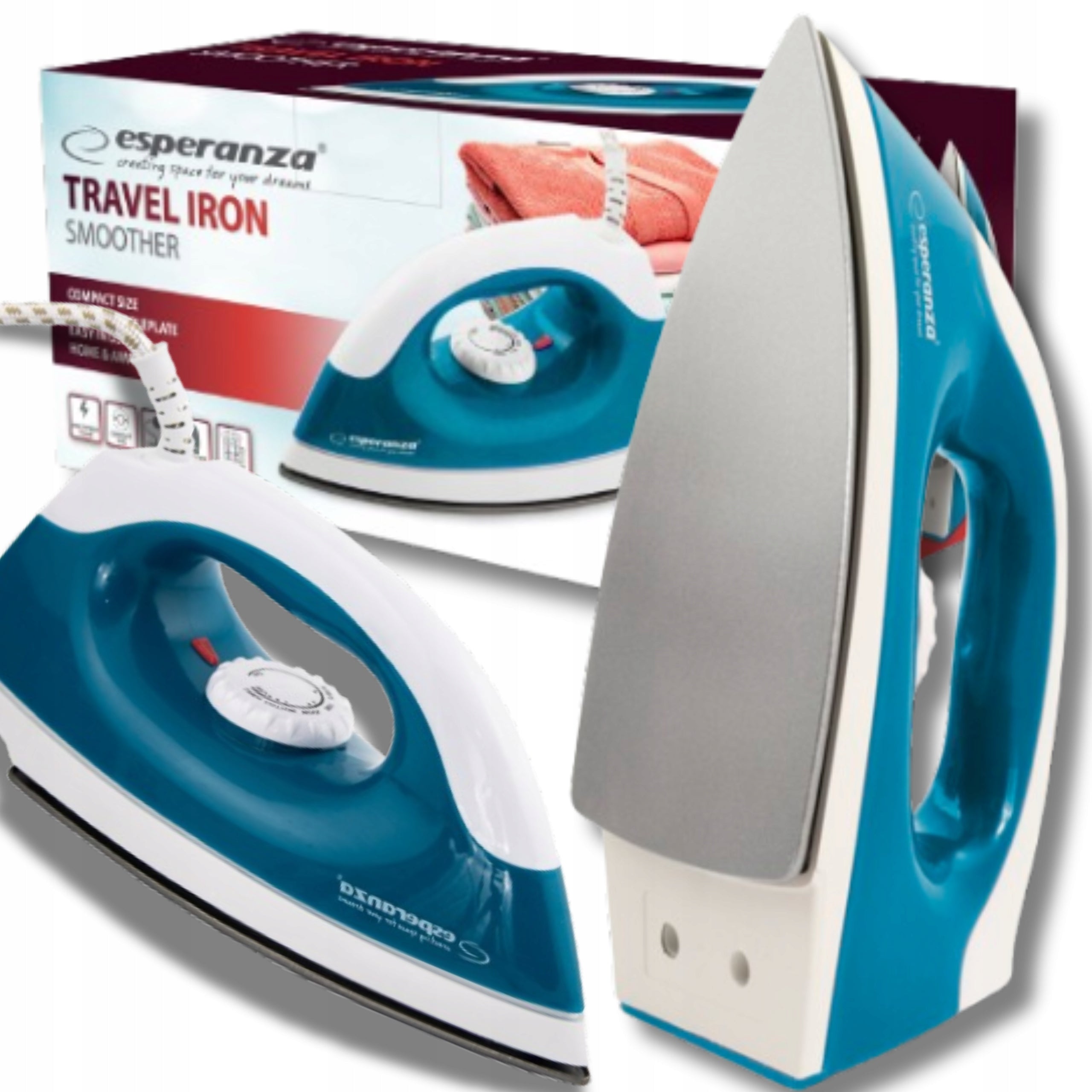TRAVEL IRON SMALL PORTABLE COMPACT HANDY 1200W Manufacturer code ŻELAZKO TURYSTYCZNE PODRÓŻNE MAŁE 1200W