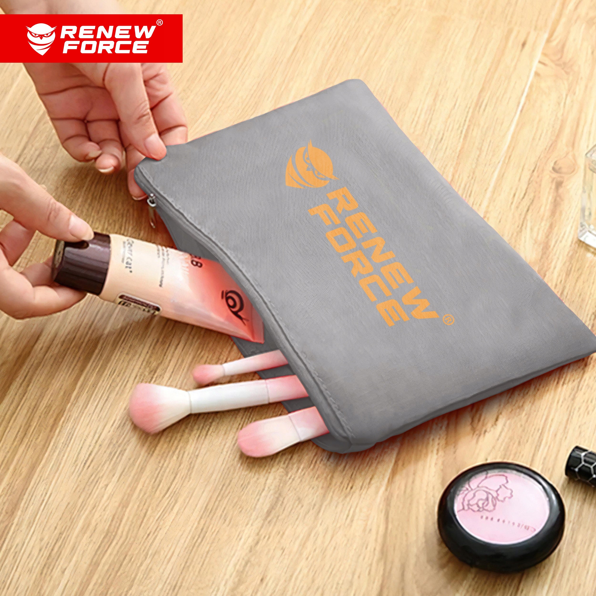 TRAVEL ORGANIZERS FOR SUITCASE BAGS CLOTHES SHOES UNDERWEAR GREY SET OF 6PCS Manufacturer code ORGANIZER NA DOKUMENTY UBRANIA TORBA