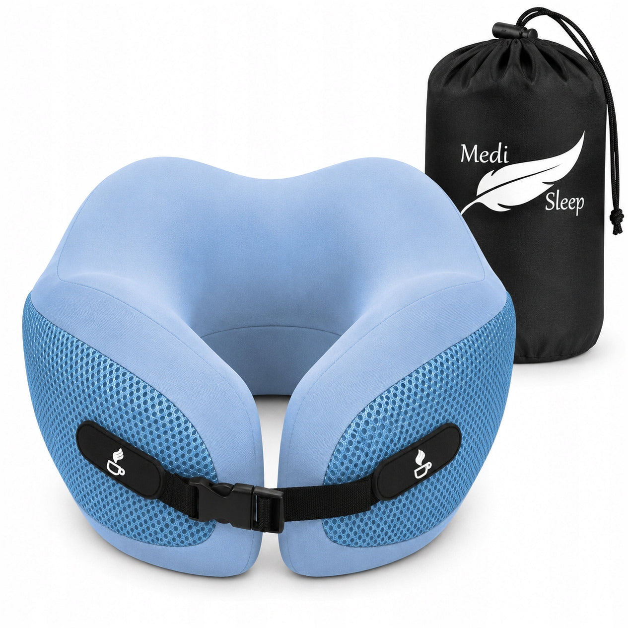 TRAVEL PILLOW TOURIST CROISSANT FOR AIRPLANE NECK MEDI SLEEP