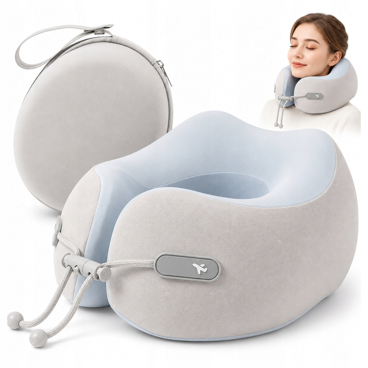 TRAVEL PILLOW TOURIST CROISSANT NECK FOR AIRPLANE CAR