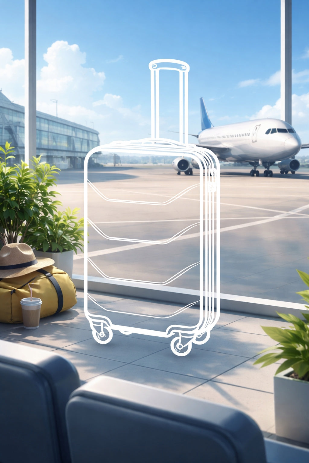 TRAVEL SUITCASE WITH WHEELS CABIN GRAVITT RYANAIR 951G Kind hard